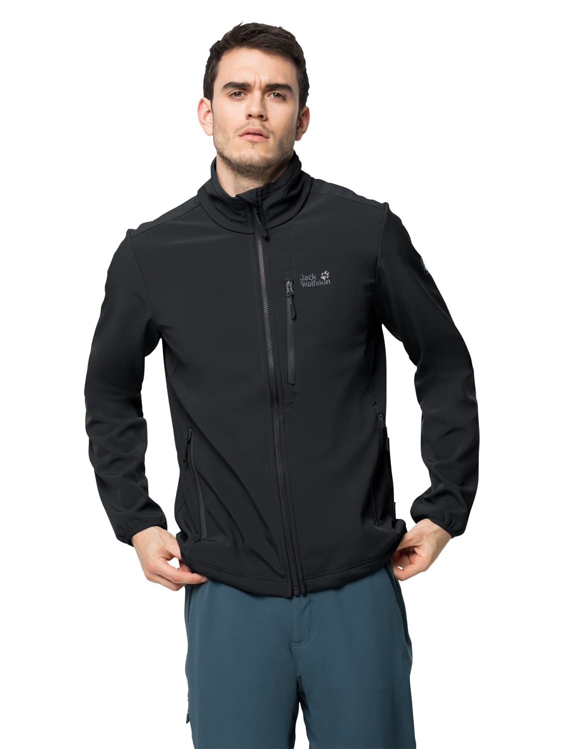Jack Wolfskin Men's Whirlwind Jacket - Lightweight Waterproof Windbreaker for Hiking & Outdoor Activities