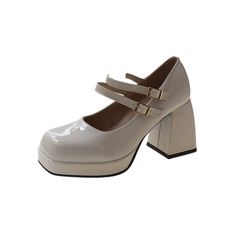 Elegant Mary Jane French High Heel Shoes for Women - Comfortable & Stylish Fashion Footwear - Perfect for Weddings, Parties & Office Wear