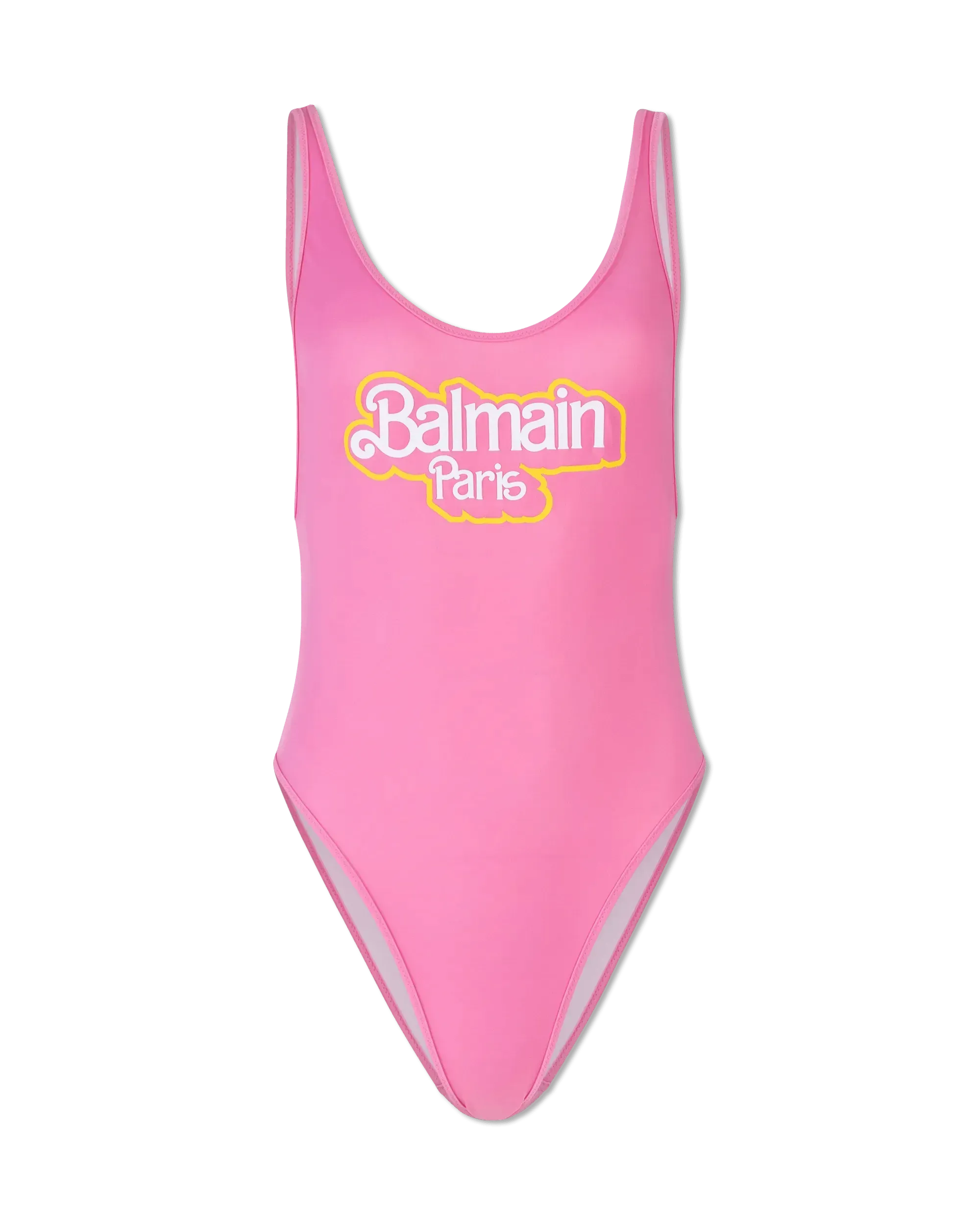 Balmain X Barbie Swimsuit - Women's Designer One-Piece Bathing Suit for Summer Beach & Pool Party | Fashionable Swimwear Collection