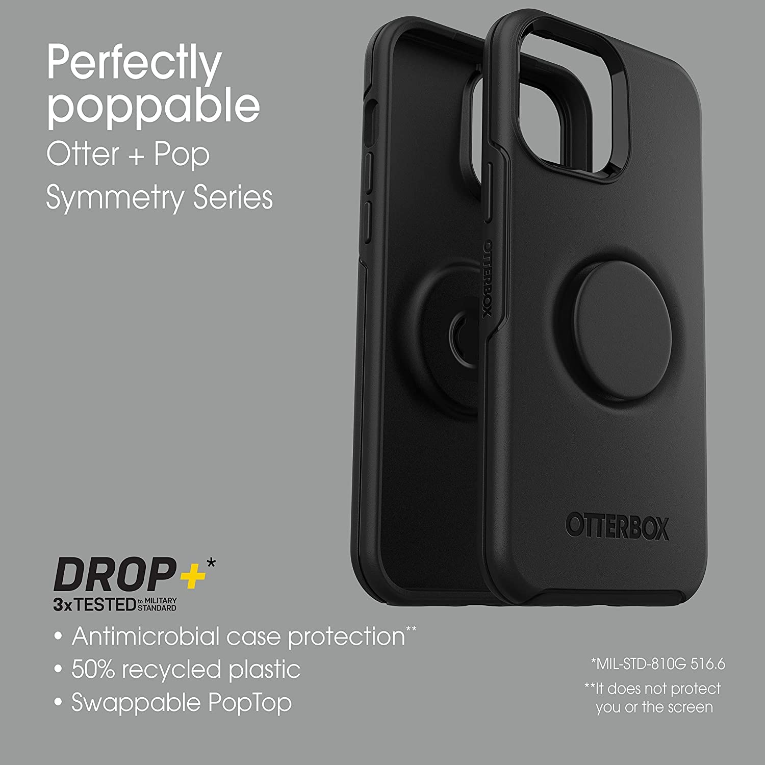 OtterBox Symmetry Series Case for iPhone 13 Pro Max & iPhone 12 Pro Max with PopSockets PopGrip - Slim Protective Phone Cover with Raised Edges | Day Trip Graphic Design | Perfect for Daily Use, Travel & Outdoor Activities