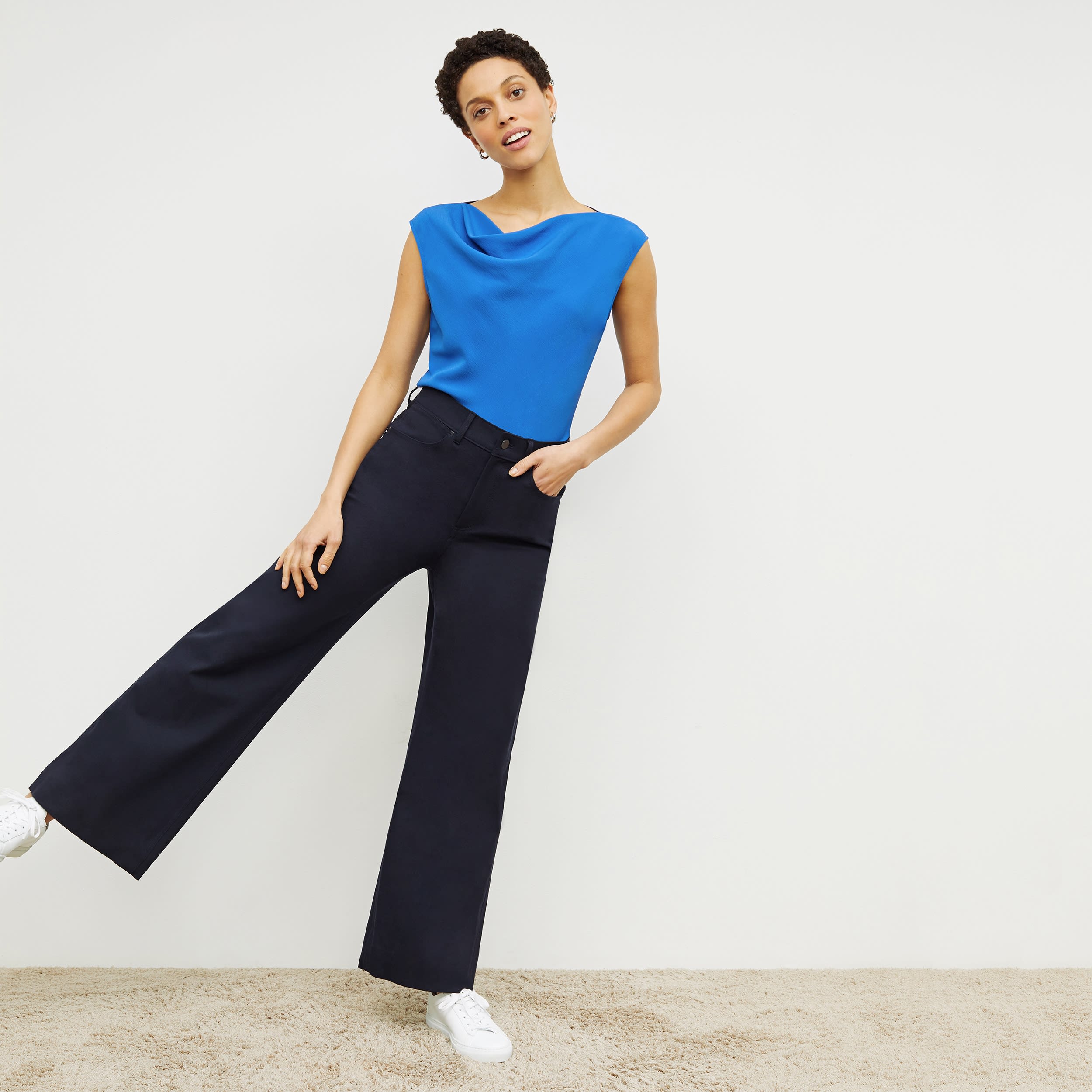 Milo Wide Leg Jeans for Women - Eco-Friendly Stretch Denim Pants with Comfortable Fit - Perfect for Casual Outfits, Workwear & Everyday Style