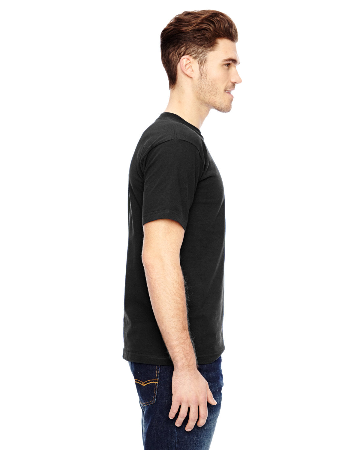 Bayside BA7100 Men's 6.1 oz 100% Cotton Pocket T-Shirt - Soft Comfort Fit Crew Neck Tee for Casual Wear, Work & Everyday Use