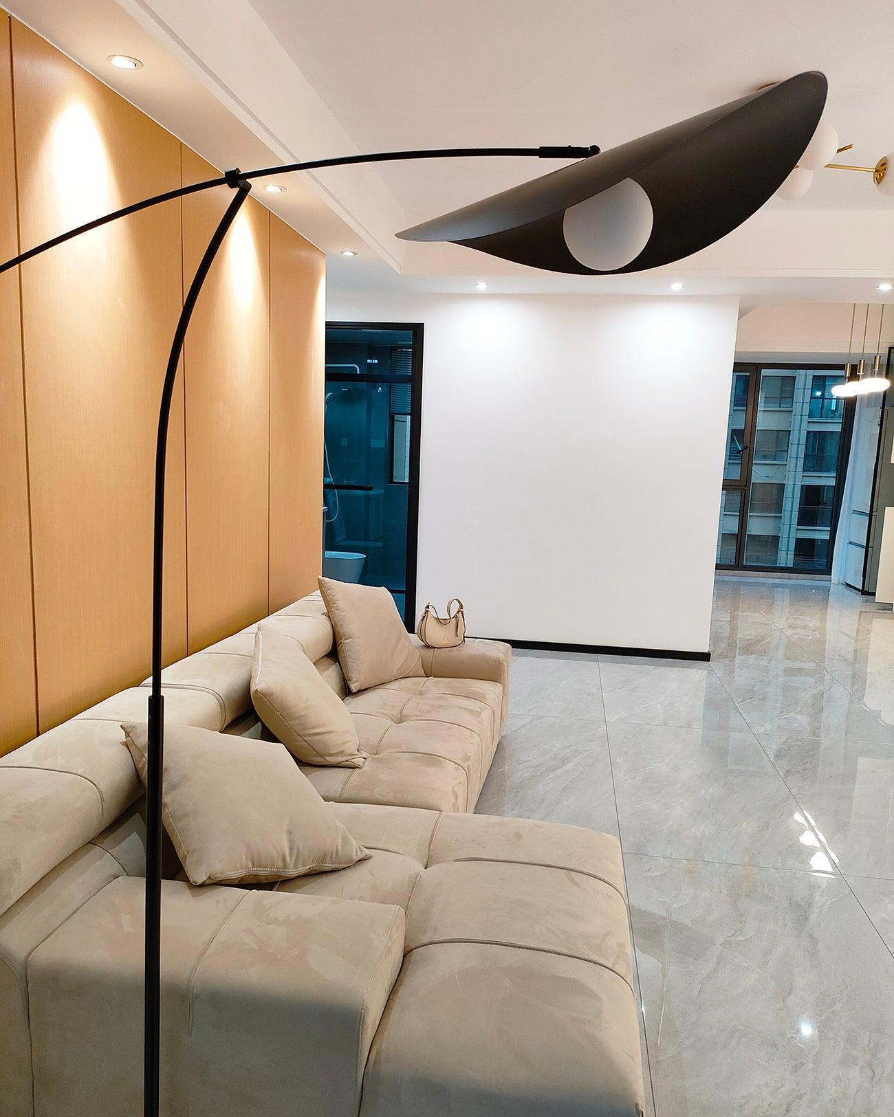Modern Alonso Floor Lamp - Adjustable LED Standing Light for Living Room, Bedroom & Office - Warm White & Cool White Dimmable Reading Light with Remote Control - Perfect for Home Decor, Study & Relaxation