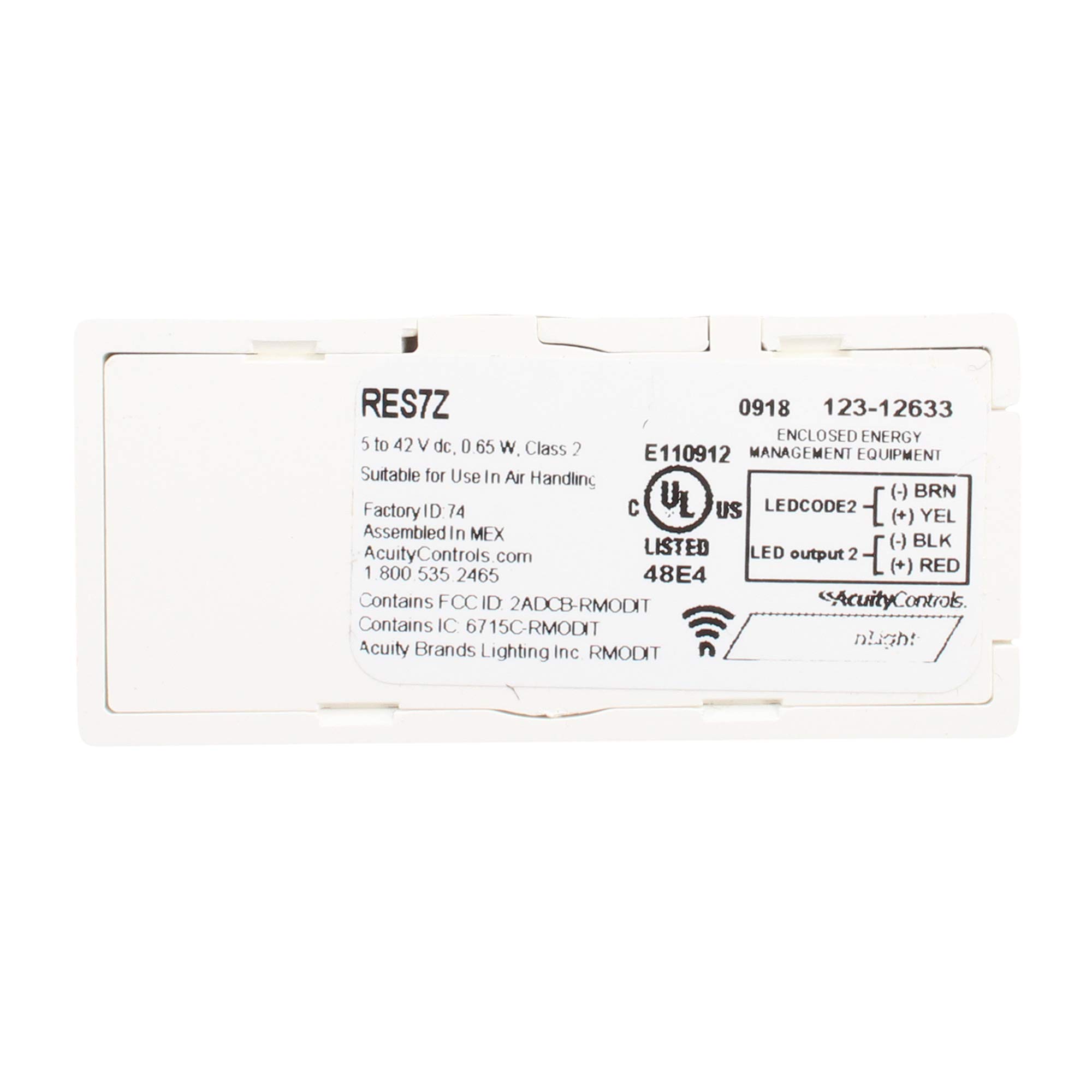 RES7Z nLight - Wireless Occupancy and Daylight Sensor for Smart Lighting Fixtures | Energy-Efficient Motion Sensor for Offices, Homes & Commercial Spaces