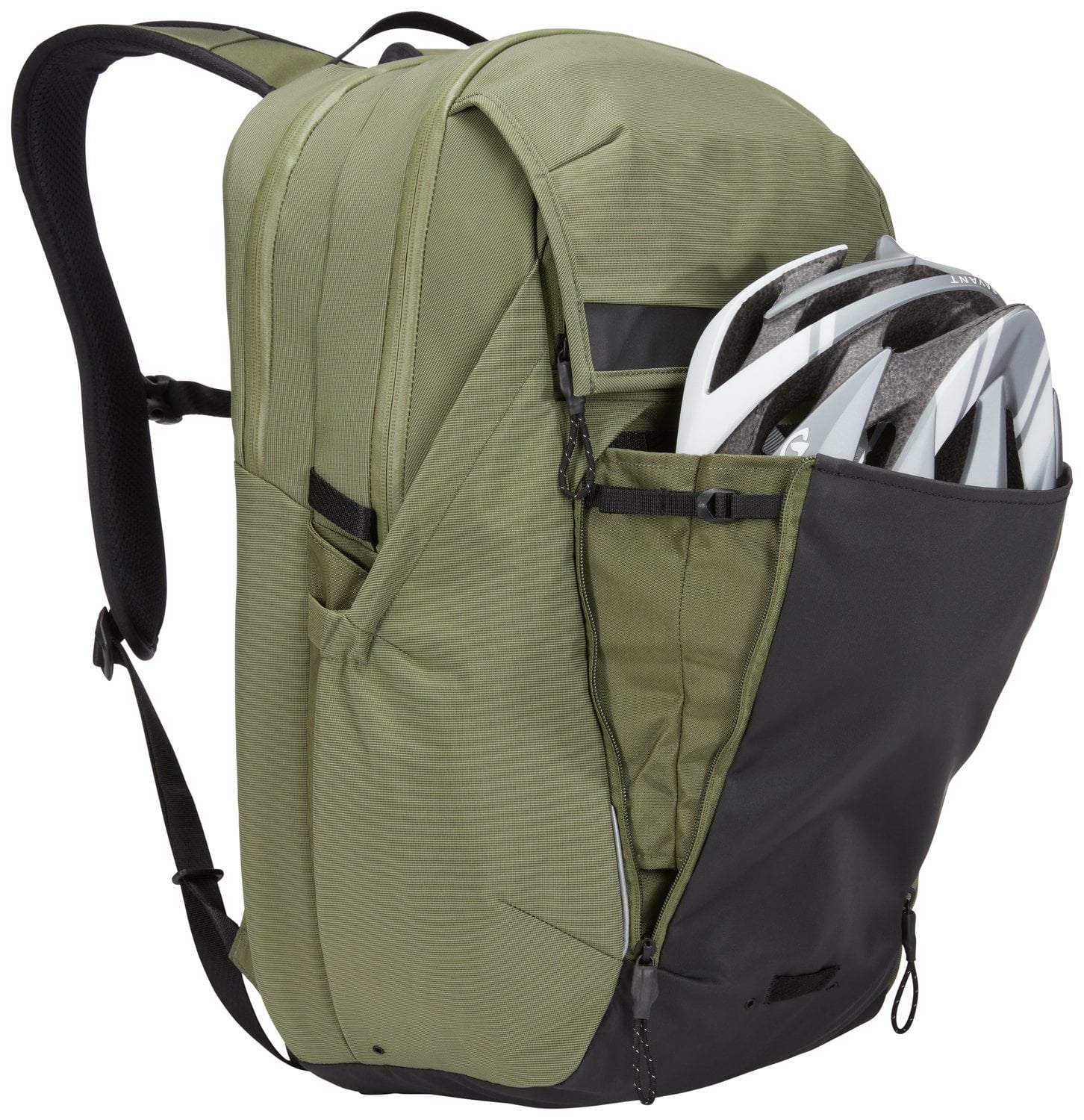 Thule Paramount Commuter Backpack 27L - Waterproof Laptop Backpack for Work & Travel - Durable Daypack with USB Charging Port - Perfect for Commuting, Business Trips & Outdoor Adventures (Olivine Green)