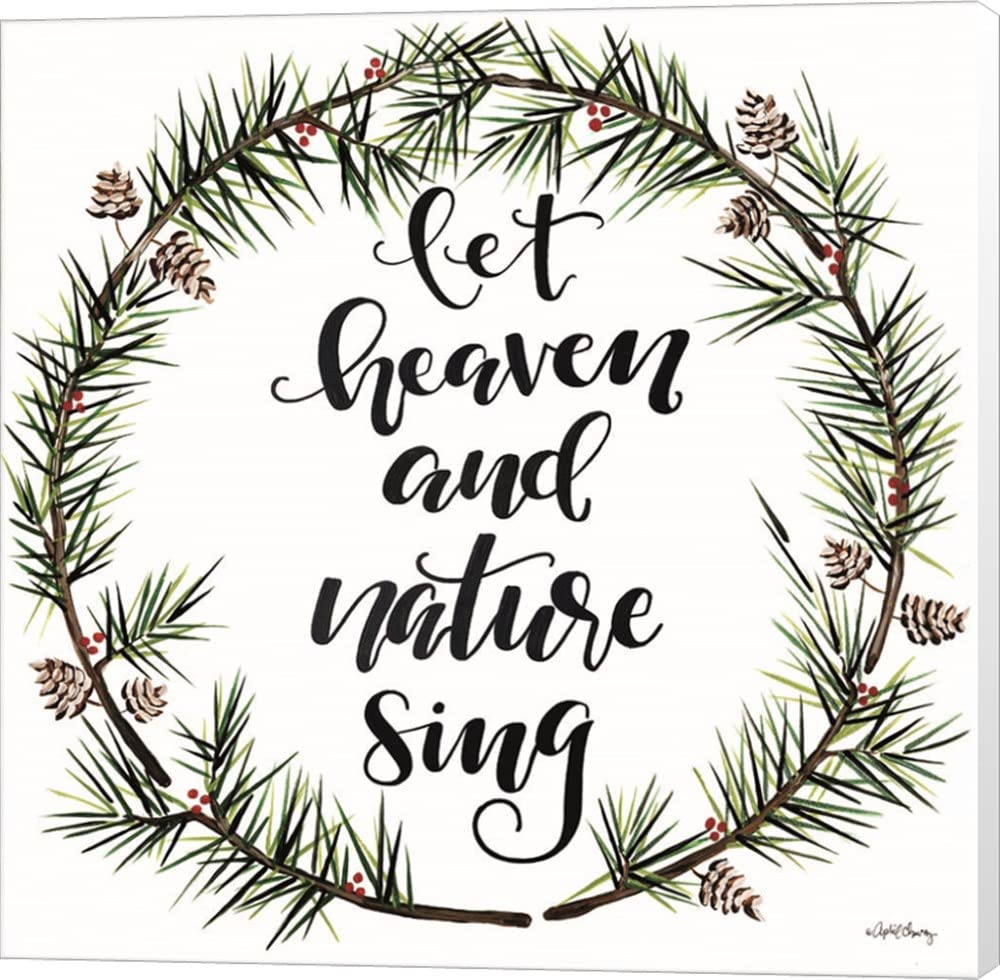 Let Heaven and Nature Sing by April Chavez - 12x12 Inch Canvas Wall Art, Museum Wrapped, Ready to Hang - Perfect for Living Room, Bedroom & Office Decor