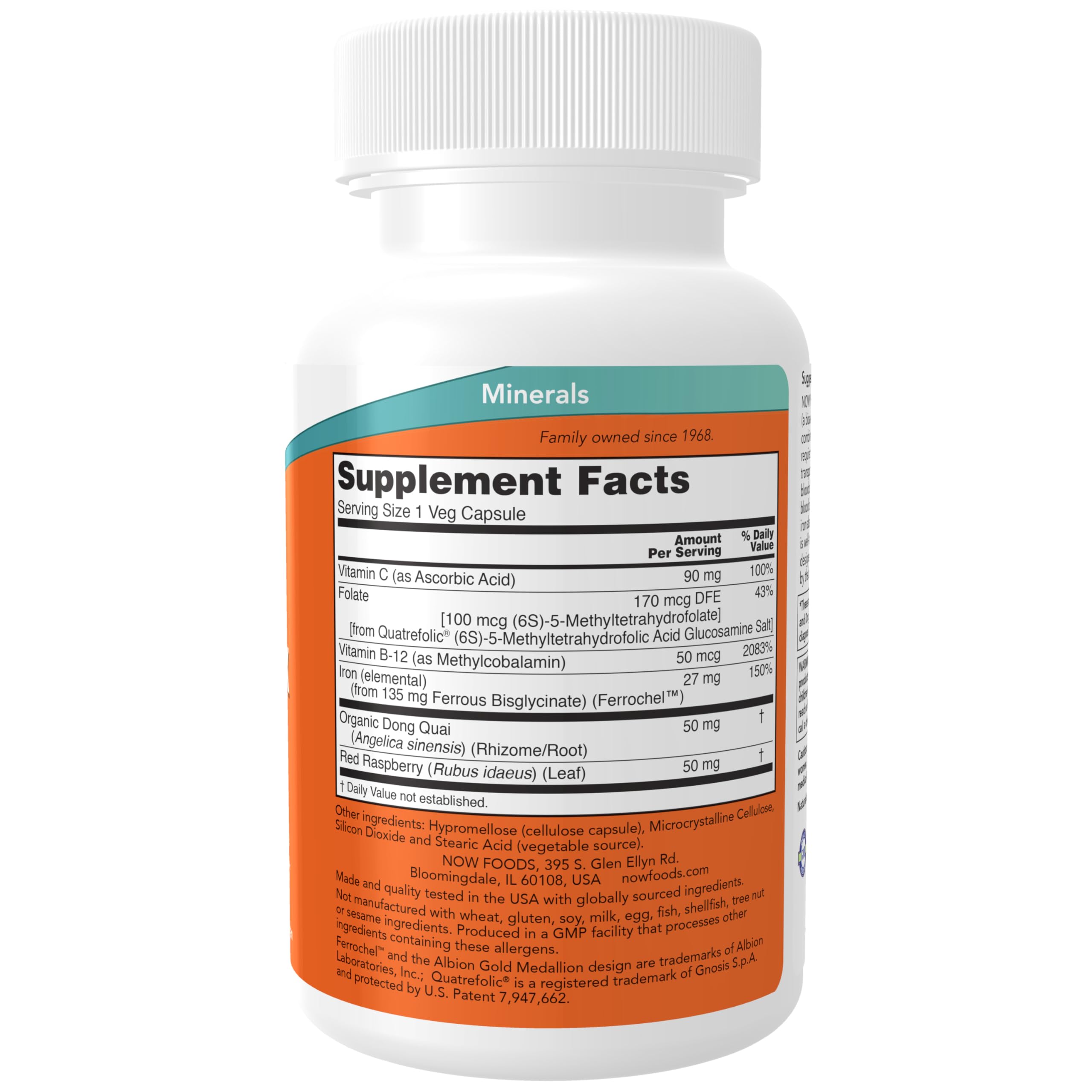 NOW Foods Iron Complex Capsules - Non-Constipating Iron Supplement with Essential Minerals, 100 Vegetarian Capsules for Energy Support & Anemia Relief - Perfect for Active Lifestyles & Pregnancy Nutrition