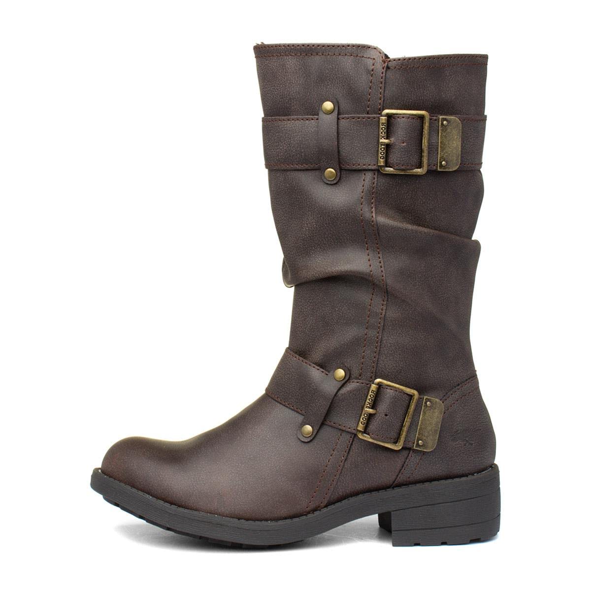 Rocket Dog Women's Biker Boots - Stylish Ankle Boots for Women | Comfortable & Fashionable Motorcycle Boots | Perfect for Riding, Casual Wear & Outdoor Adventures