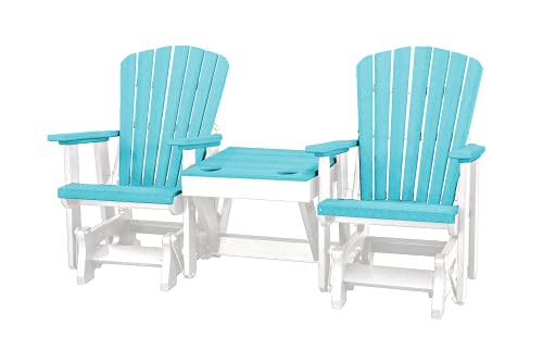 White & Aruba Blue