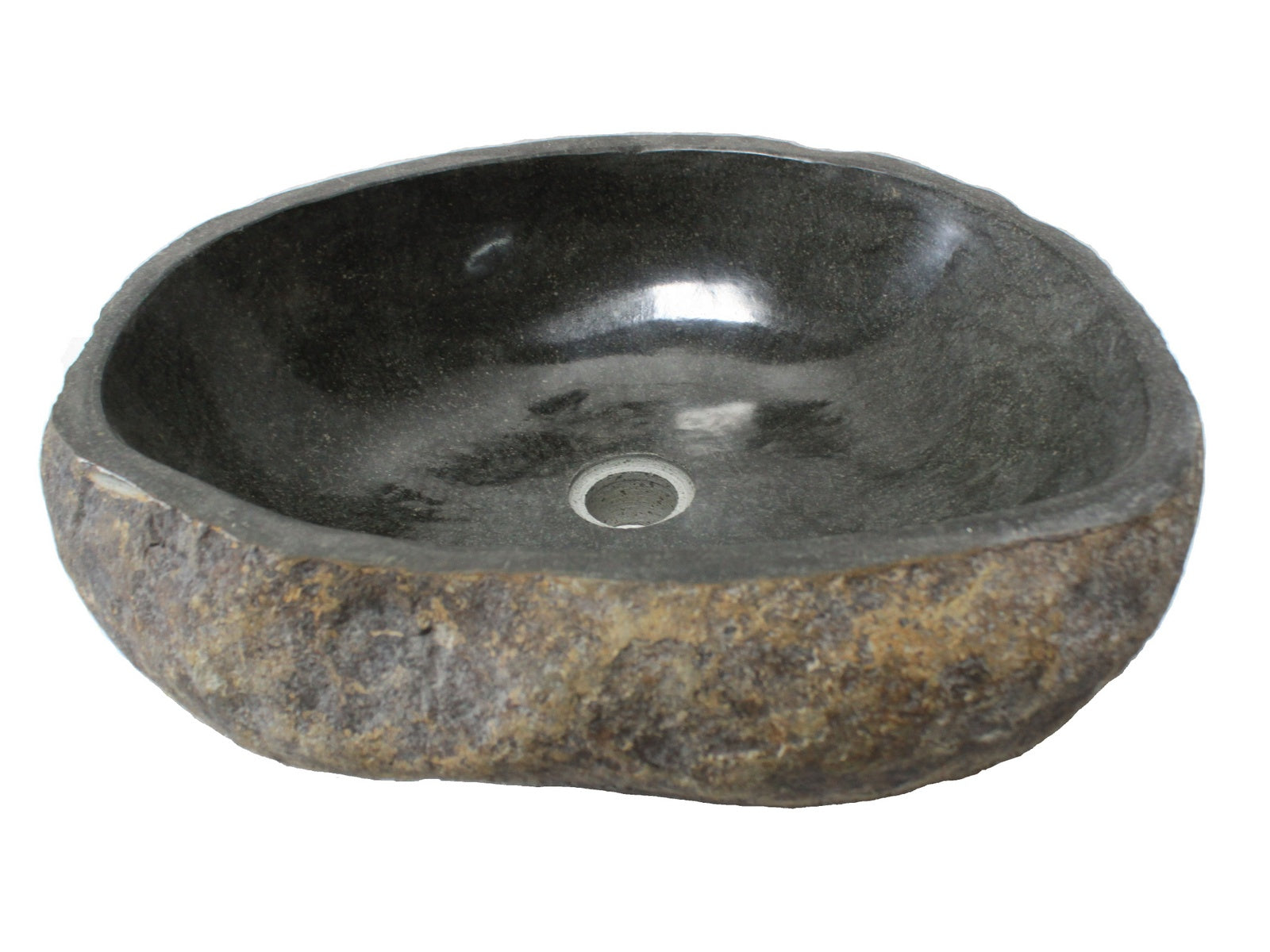 Natural Galet Nobu Boulder Sink with Thin Lip - Modern Minimalist Bathroom Vanity Sink for Spa, Zen, and Contemporary Home Decor