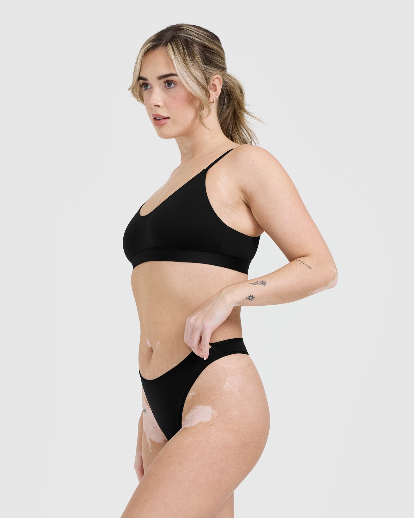 Silhouette Bralette - Comfortable Wireless Lace Bralette in Black | Perfect for Yoga, Lounge & Everyday Wear