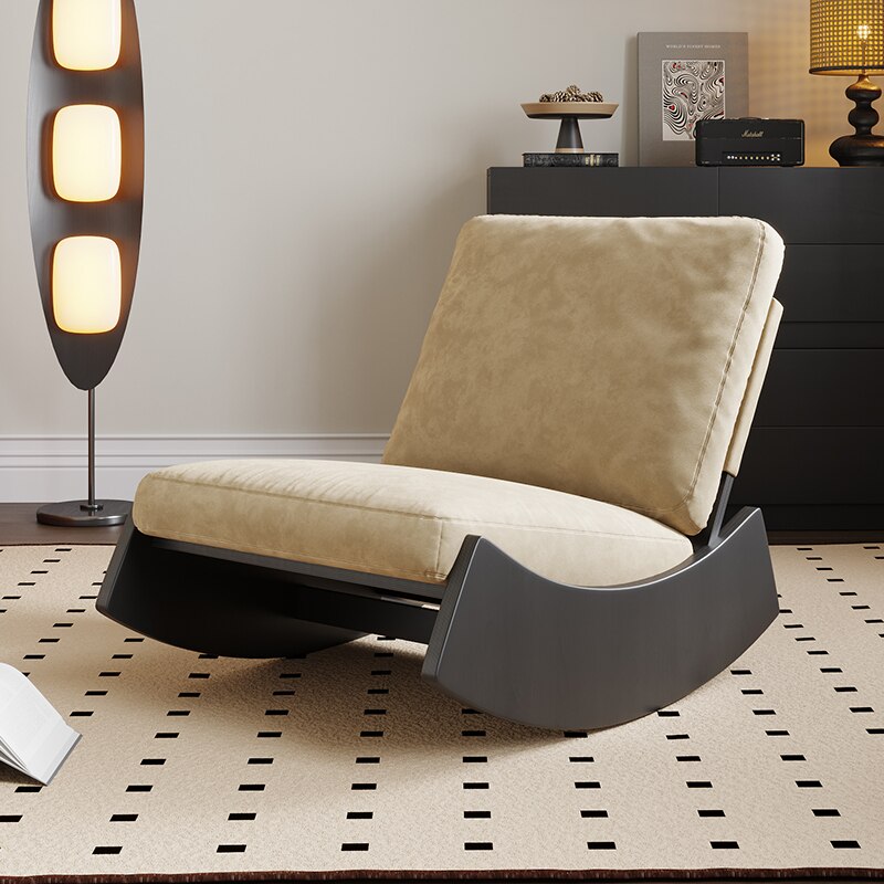 Premium Wood Rocking Sofa Chair - Ergonomic Design for Ultimate Comfort & Stylish Living Room Decor - Perfect for Relaxing, Reading & Nursery Glider