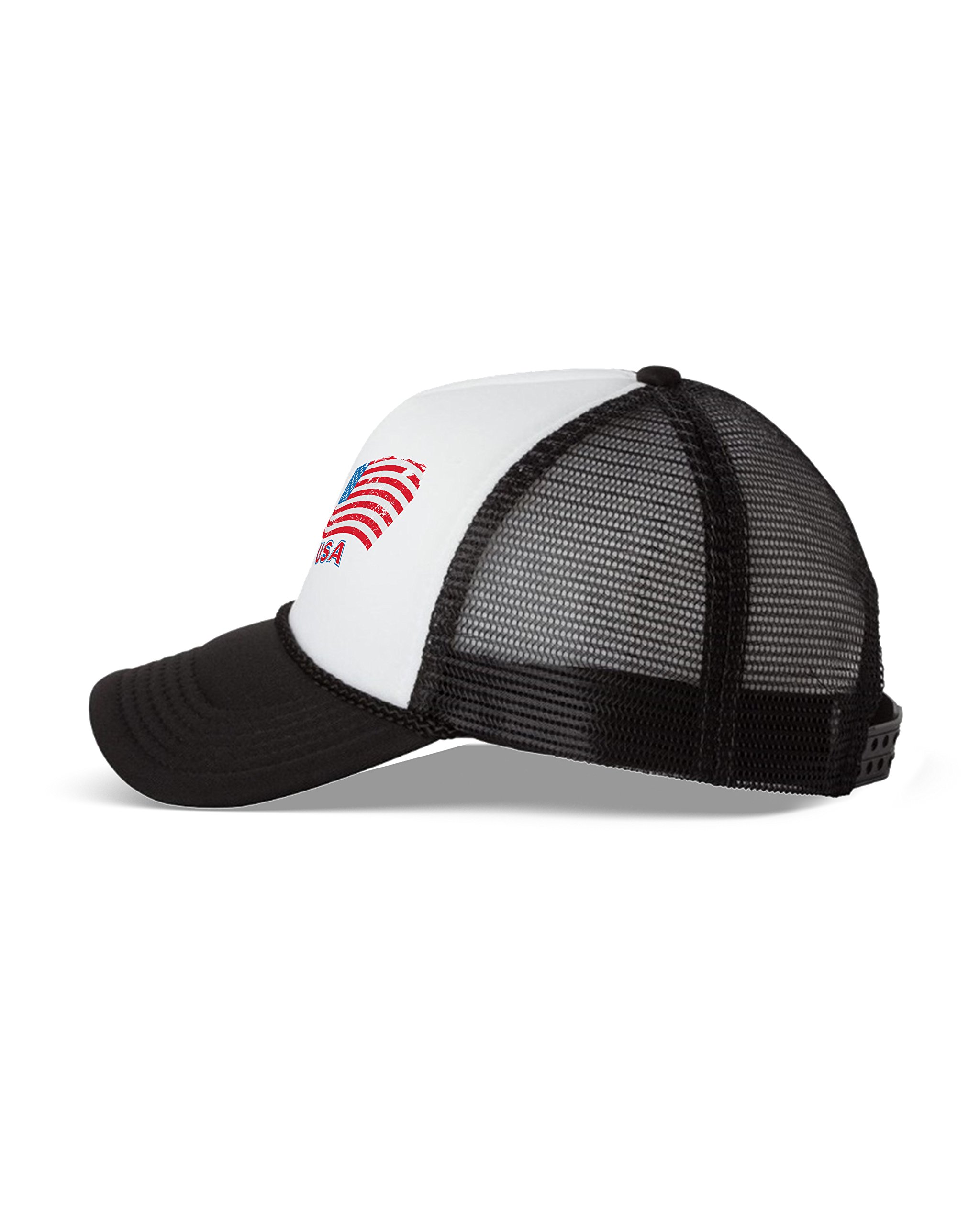 USA Flag Trucker Hat for Men & Women - Patriotic American Baseball Cap for 4th of July, Independence Day, BBQ Parties & Outdoor Events - Adjustable Snapback Design