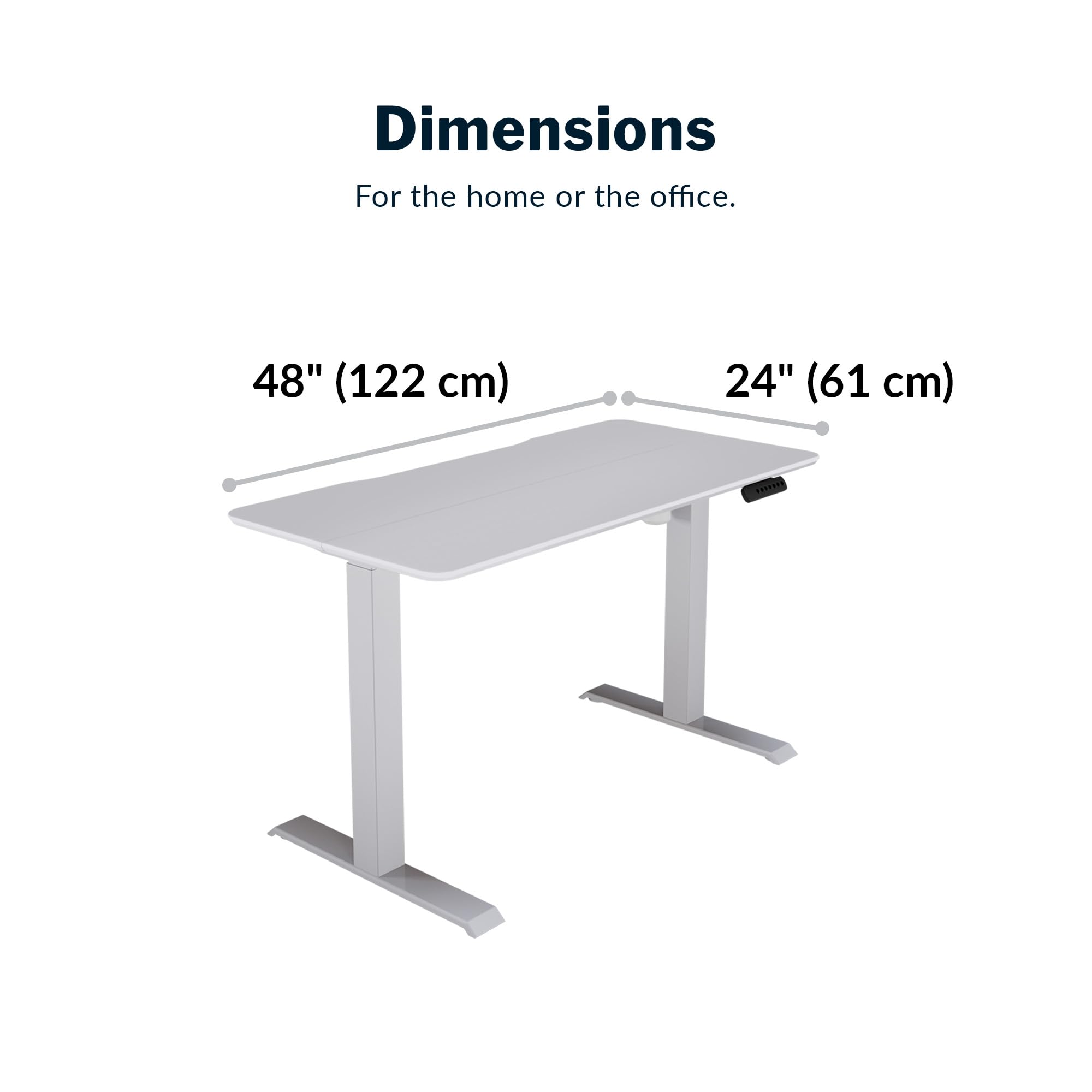 Vari Essential Height Adjustable Electric Standing Desk - 48
