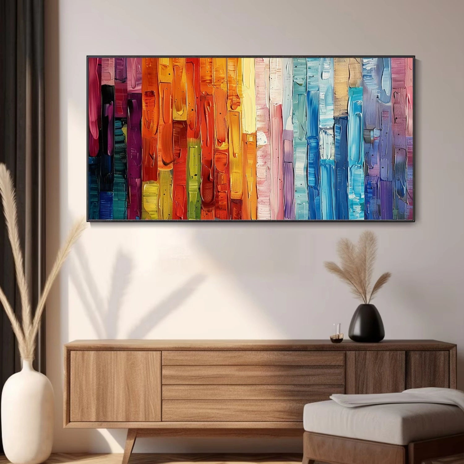 Abstract Painting #AB 319 - Modern Wall Art for Living Room, Bedroom & Office Decor - Handmade Canvas Artwork for Home & Commercial Spaces