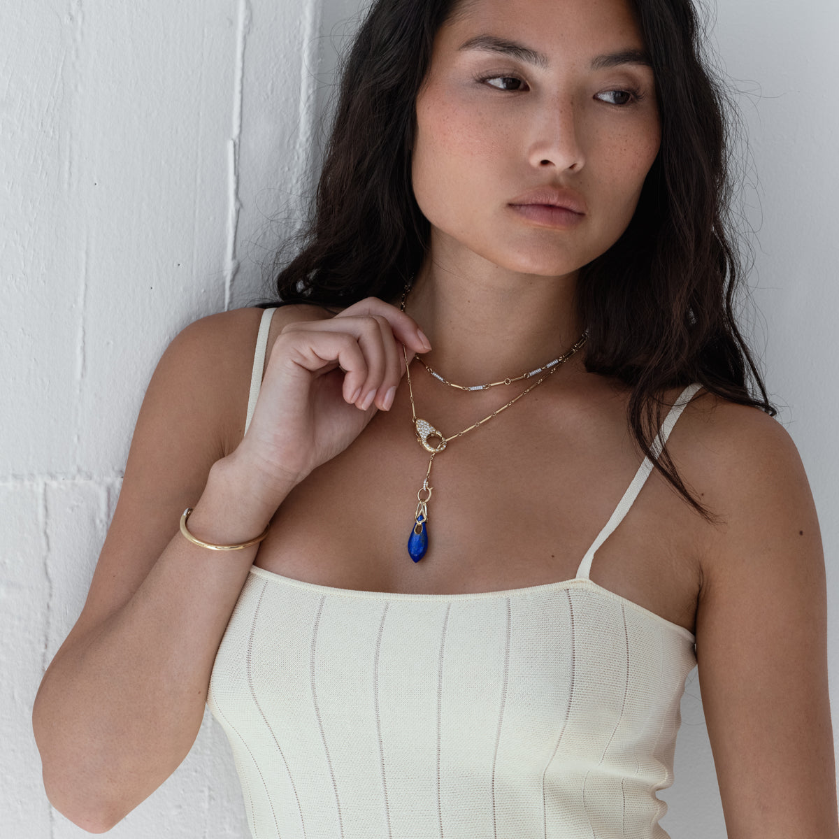 Pavé Sloan Necklace - Elegant Cubic Zirconia Pendant for Women | Perfect for Weddings, Parties & Everyday Wear