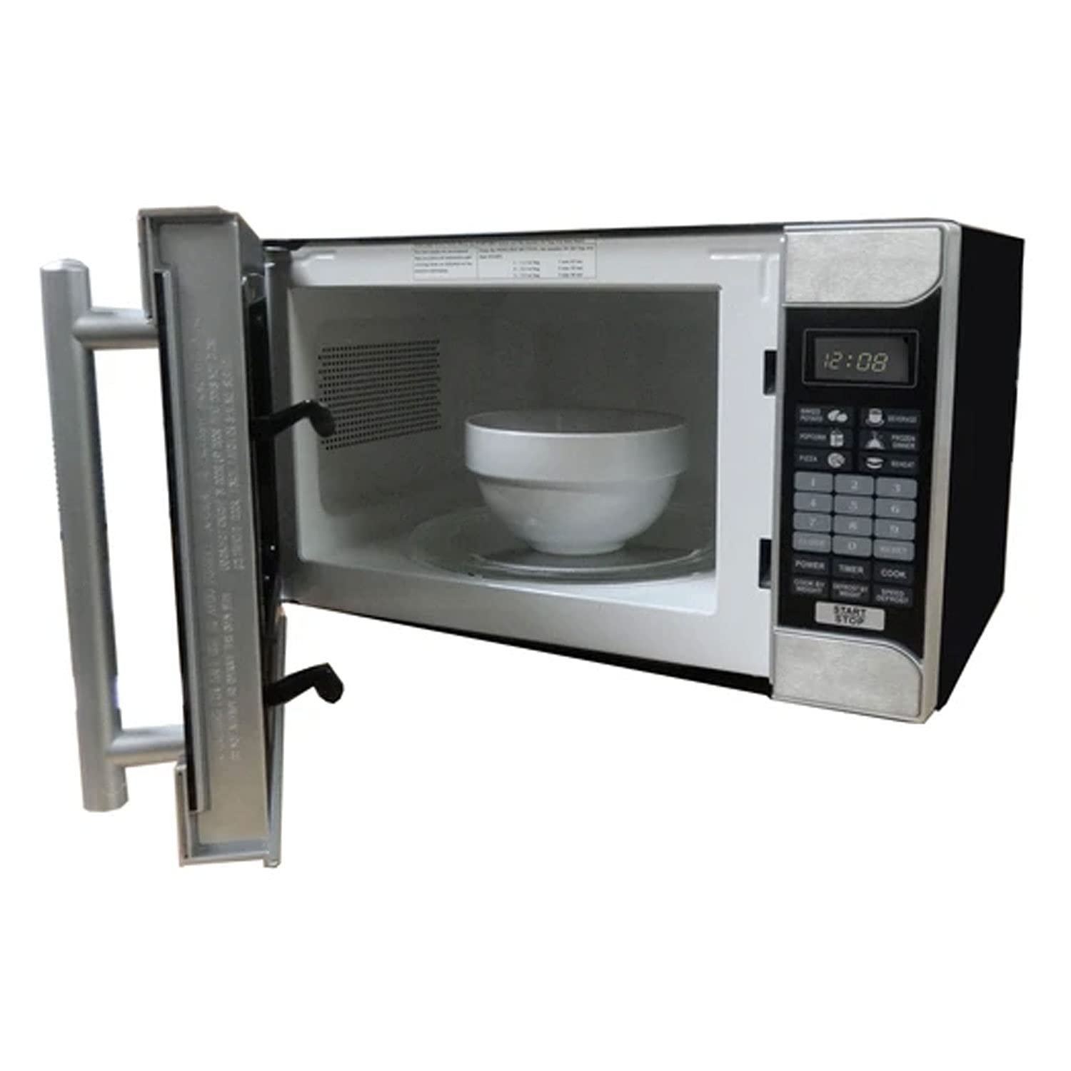 Avanti MO7103SST 0.7 Cu. Ft. Countertop Microwave Oven - Compact Stainless Steel & Black Design for Small Kitchens, Dorms, Offices & RVs