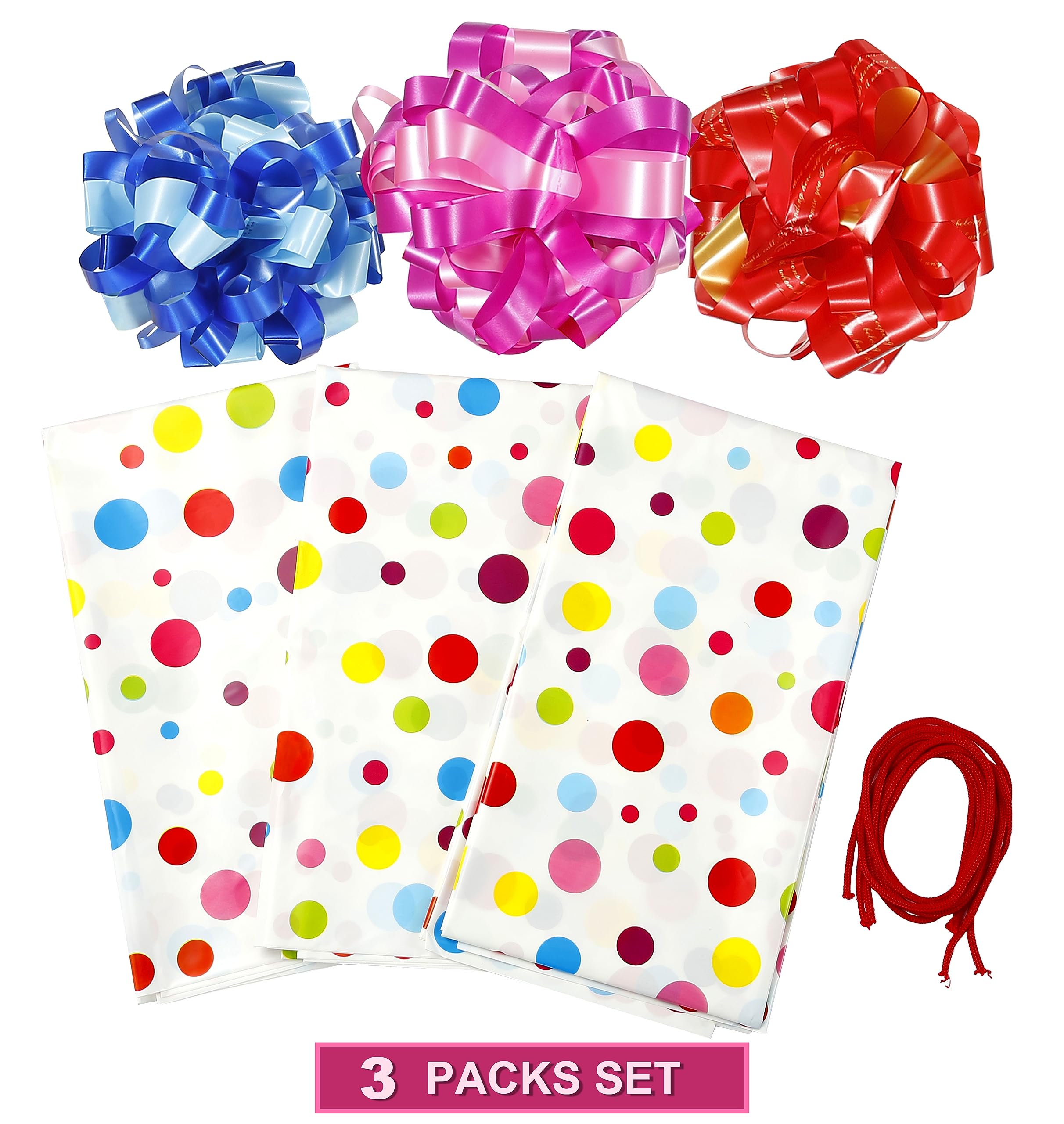 Shineloha 3 Pack Extra Large Gift Bags (44