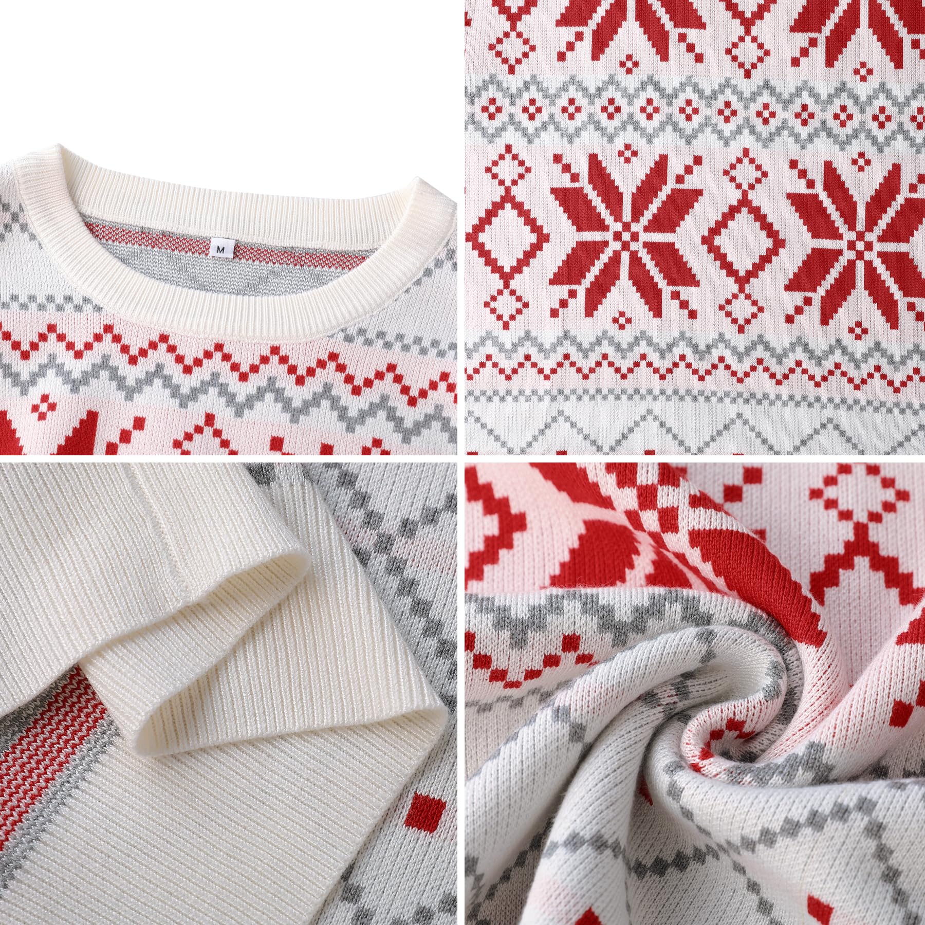 Men's Christmas Jumpers - Reindeer Knit Sweater for Holiday Parties & Gifts