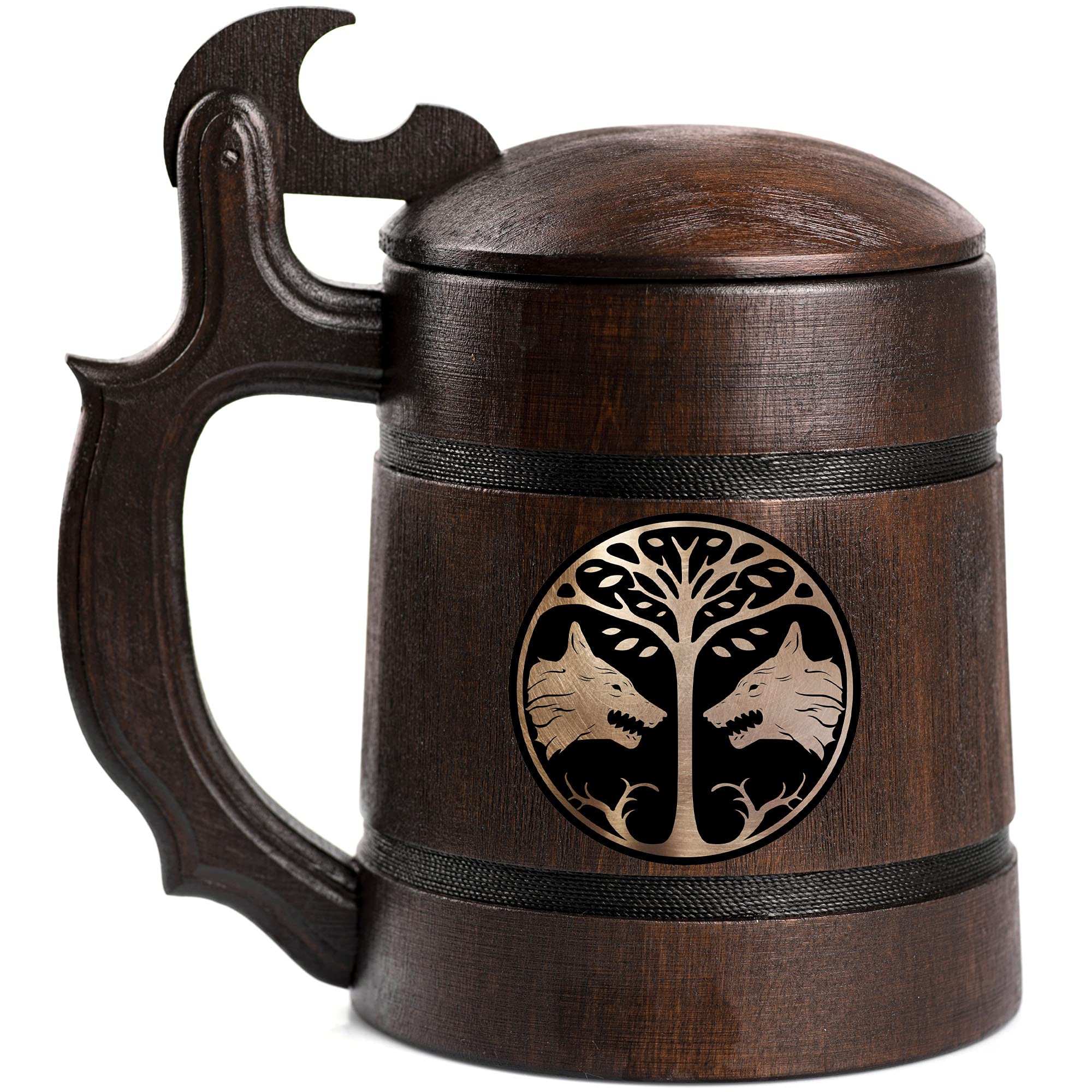 Personalized Iron Banner Beer Mug - Custom Engraved Beer Stein & Tankard for Gifts, Parties, and Home Bar Decor