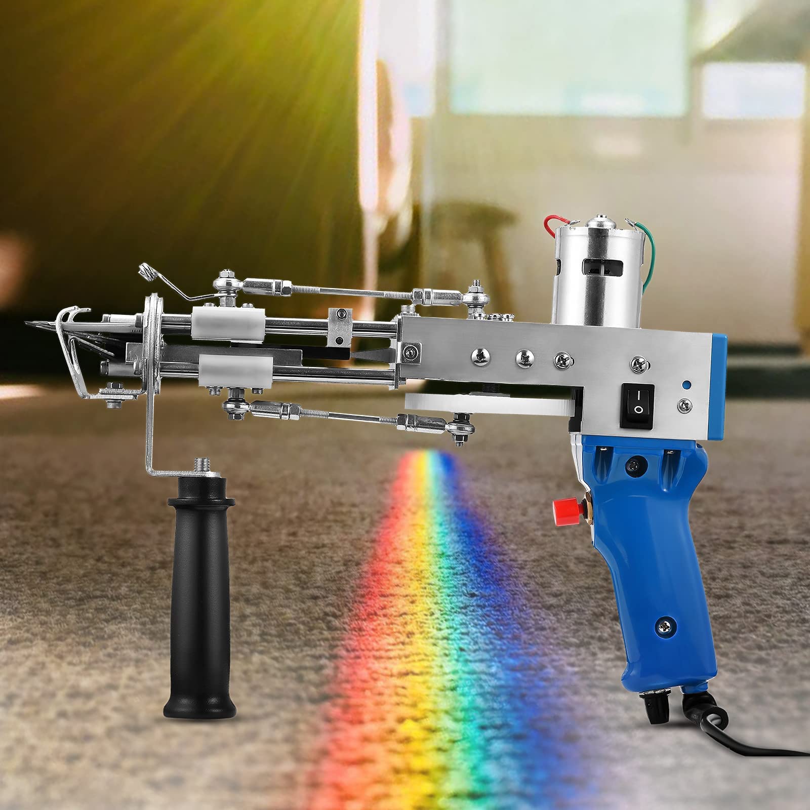 Electric Carpet Tufting Gun - Cut Pile Rug Tufting Machine with 2-in-1 Starter Kit for DIY Home Decor, Handmade Rugs & Craft Projects | Perfect for Beginners & Professional Artists