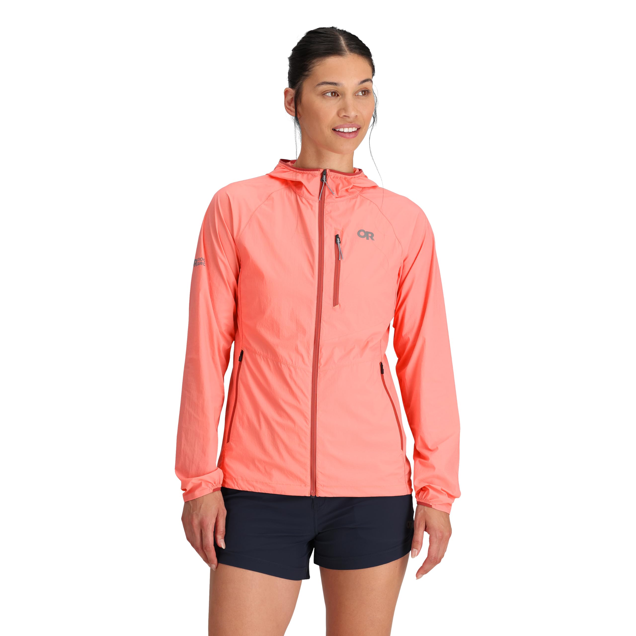 Outdoor Research Women's Shadow Wind Hoodie - Lightweight Water-Resistant Windbreaker Jacket for Hiking, Running & Outdoor Adventures