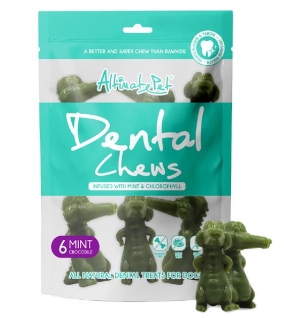 Altimate Pet Dental Dog Chews - Mint & Chlorophyll Flavored Teeth Cleaning Treats for Small, Medium & Large Dogs - Freshens Breath & Reduces Plaque - Perfect for Daily Oral Care & Training Rewards