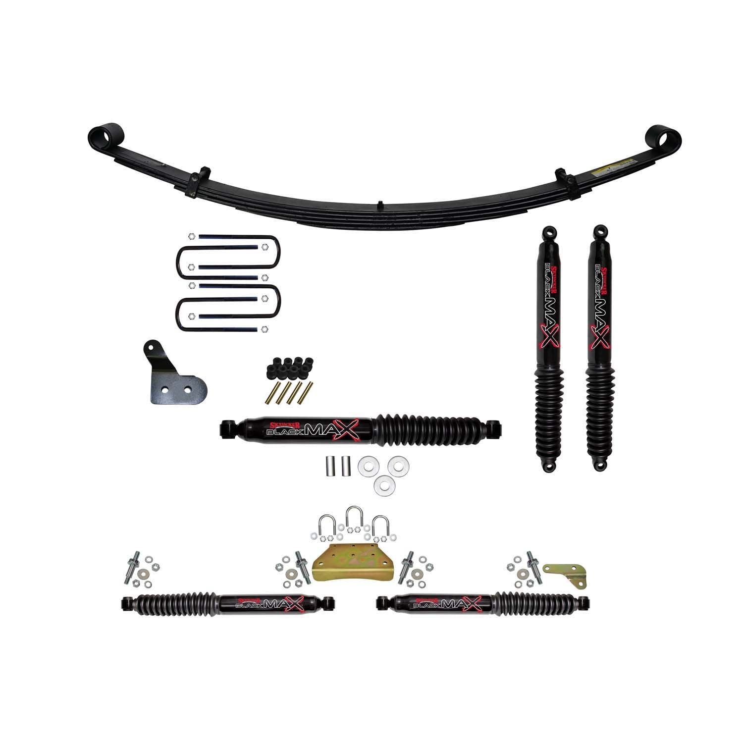 1.5 Inch Lift Kit with Black MAX Shocks for 1999-2004 Ford F-150 F-250 F-350 Super Duty - Off-Road & Truck Suspension Upgrade for Enhanced Performance