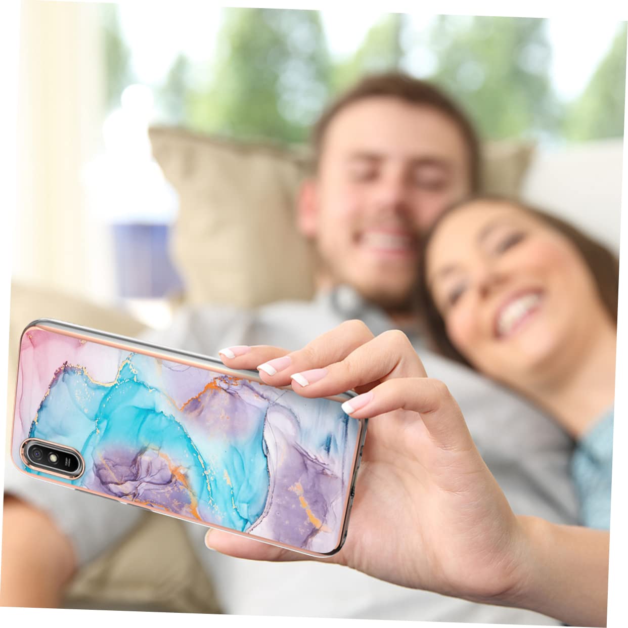 Homoyoyo Flower Design Shockproof Phone Case - Anti-Slip Protective Cover for iPhone & Android (Perfect for Outdoor Activities, Travel & Daily Use)