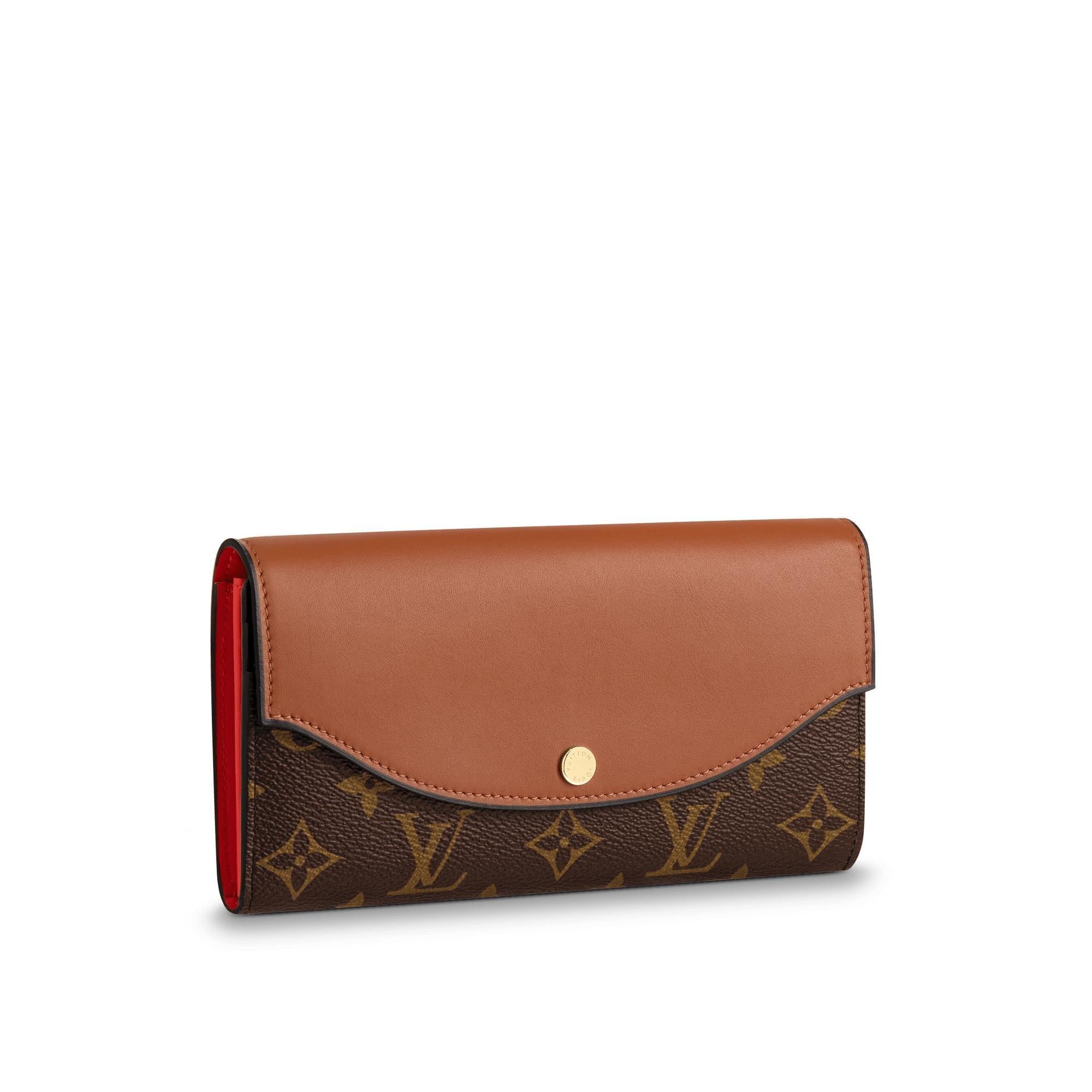 Louis Vuitton Sarah Wallet Monogram Canvas - Brown Crossbody Clutch for Women | Perfect for Everyday Use, Travel & Special Occasions