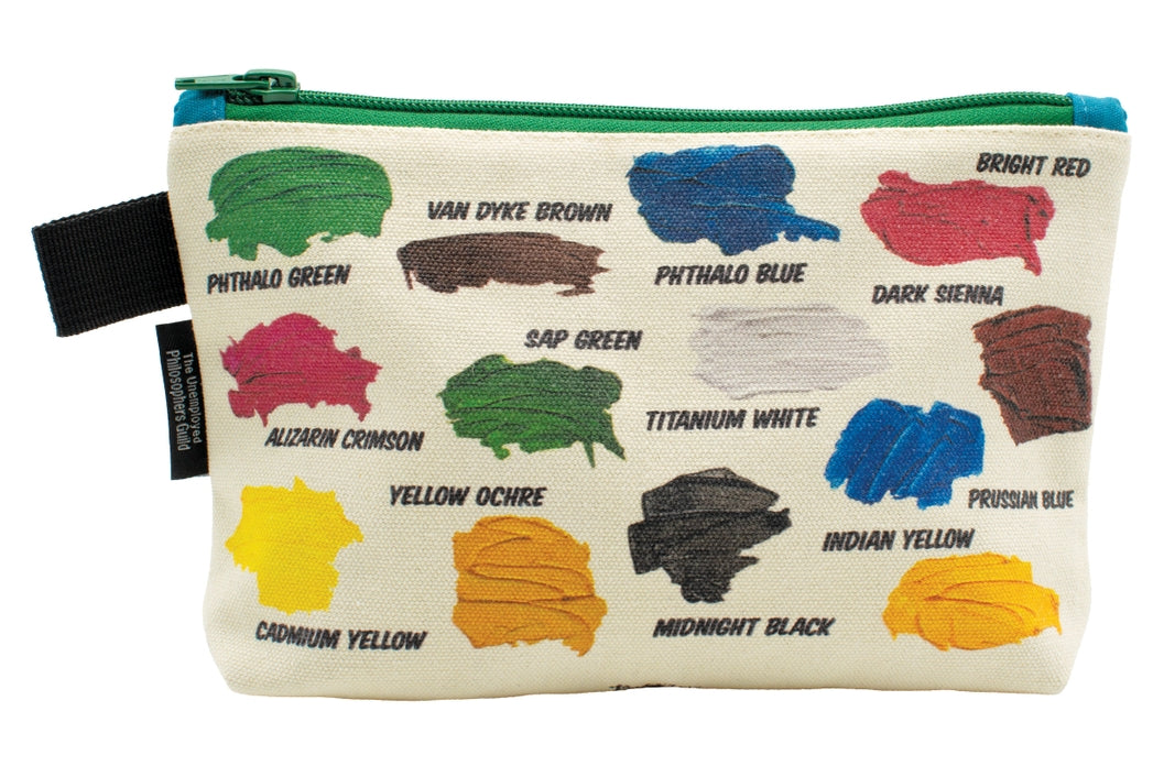 Bob Ross Themed Zipper Pouch - Waterproof Cosmetic Bag for Makeup, Travel & Art Supplies | Perfect for Artists, Travelers & Students (Official Licensed Merchandise)