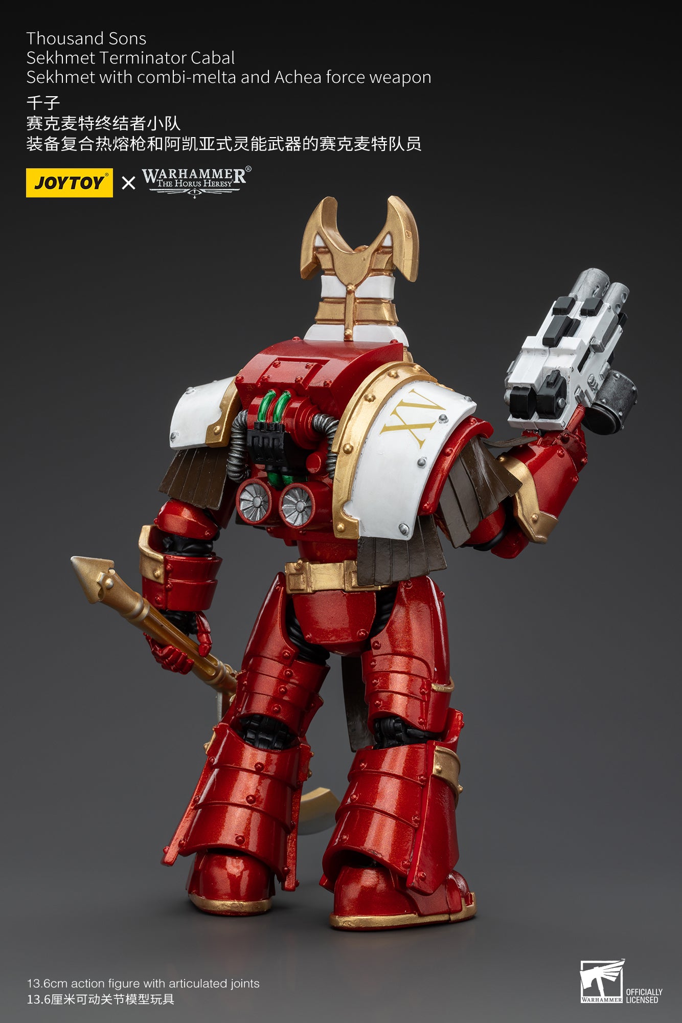 JOYTOY 1/18 Scale Warhammer The Horus Heresy Thousand Sons Sekhmet Terminator Cabal Action Figure - Collectible Model for Display, Gaming & Warhammer 40K Scenes