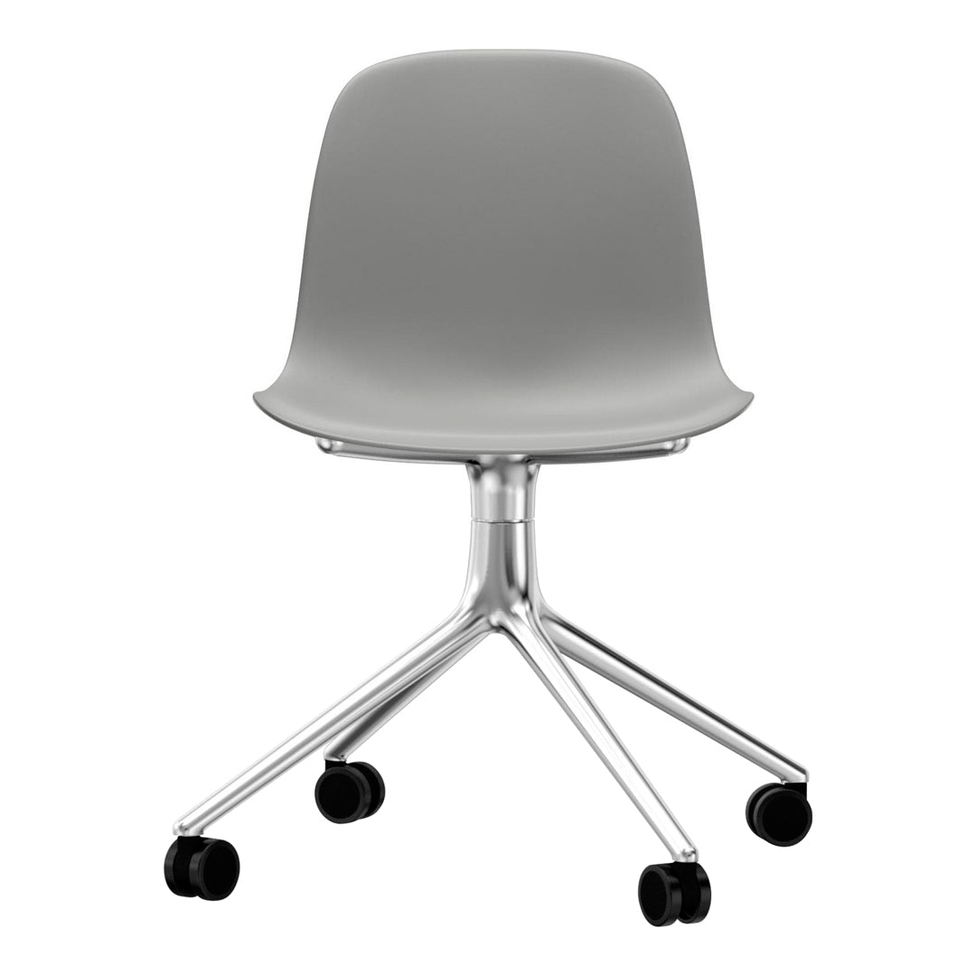Ergonomic Form Chair with 4-Wheel Swivel Base - Comfortable Office & Home Desk Chair for Work, Study & Gaming