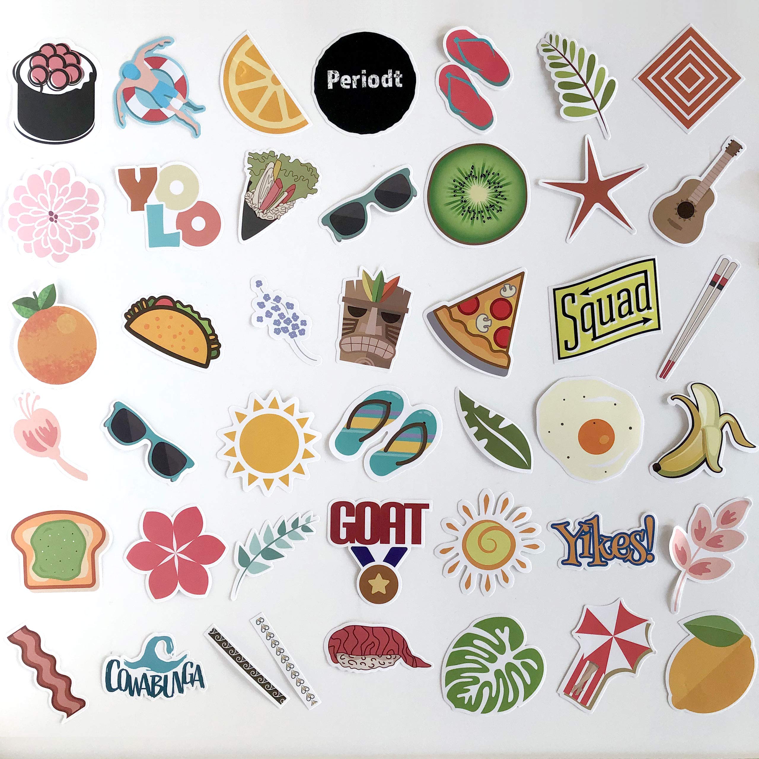 100-Piece Jumbo Stationery Stickers Set - Colorful, Cute, Trendy Aesthetic Stickers for Journals, Scrapbooking, Planners, DIY Cards & Letters - Perfect for Teens, School Supplies, and Creative Projects