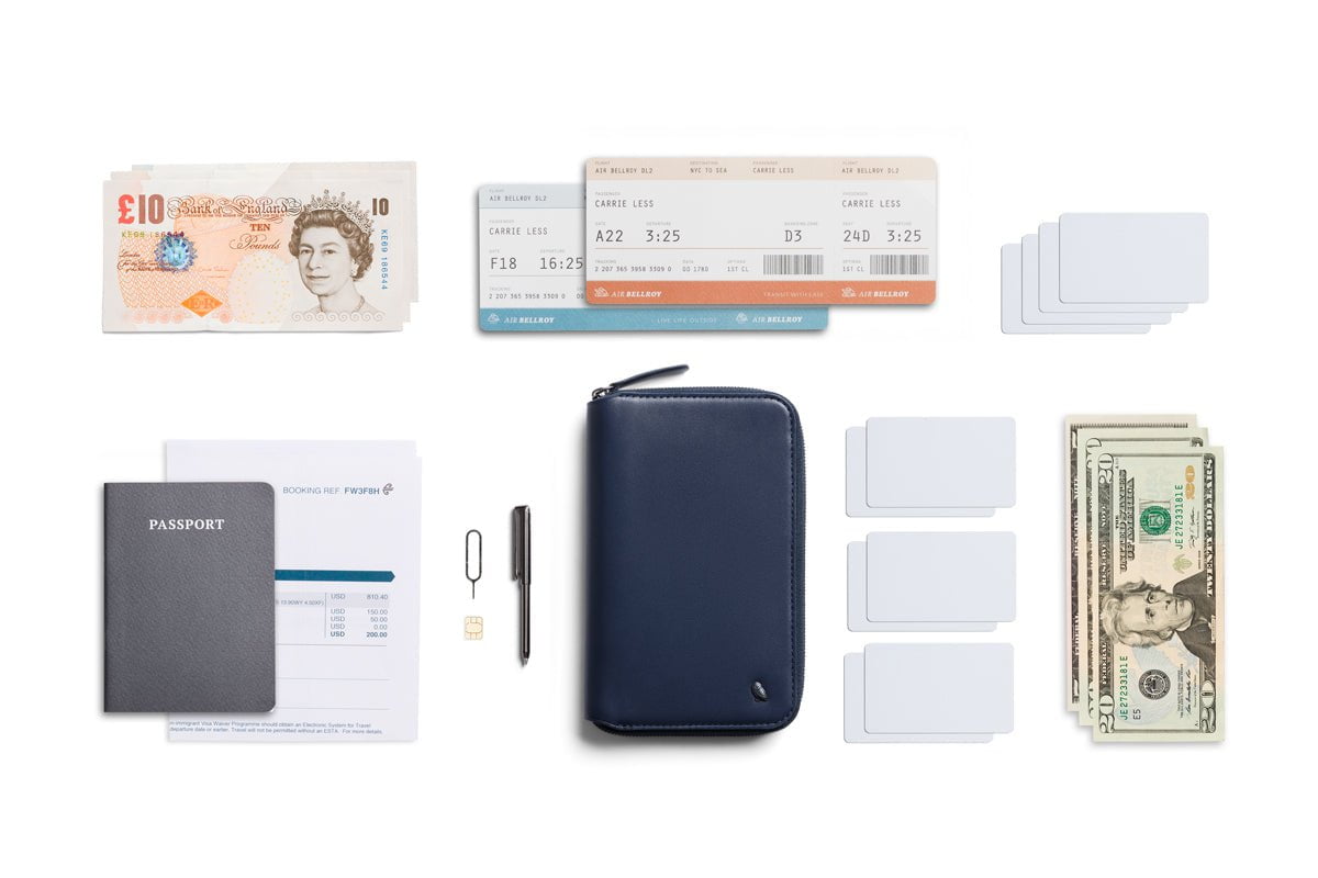 Bellroy Travel Folio Second Edition - Premium Leather Passport Holder & Travel Wallet for Men & Women - Perfect for Airports, Business Trips & International Travel