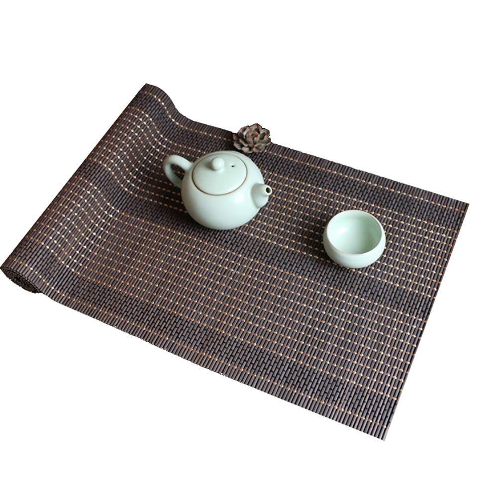Japanese-Style Bamboo Table Runner Roll-Up Placemat - 90x150cm for Dining Table Decor, Indoor & Outdoor Use - Perfect for Tea Ceremonies, Parties, and Home Decor