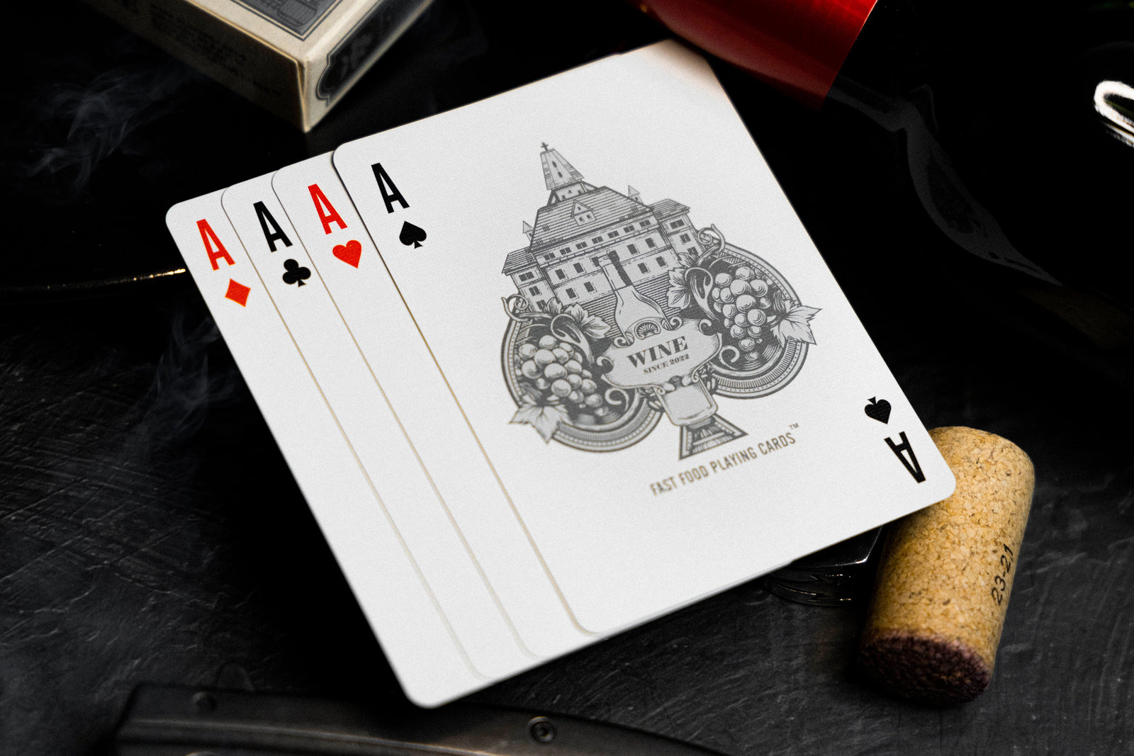 Premium Wine-Themed Playing Cards - Elegant 52 Deck for Poker, Blackjack & Game Nights - Perfect for Wine Lovers & Entertaining Guests