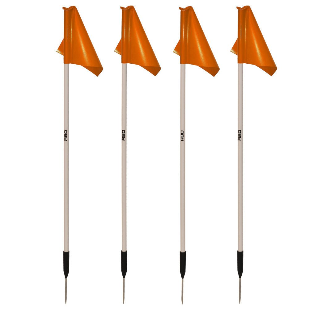 Premium Sideline Pole and Top Tarp Flag Sets for Sports Events - Durable Outdoor Football, Soccer & Tailgating Accessories