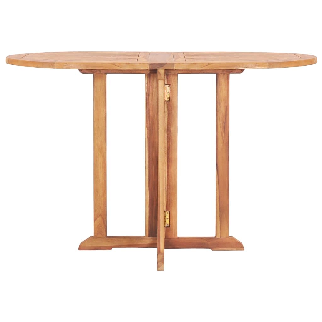 Premium Teak Wood Folding Butterfly Patio Dining Table 47.2