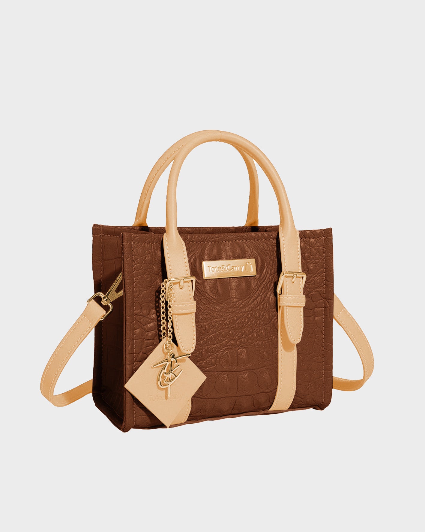 Apollo 2 Mini Tote Bag for Women - Lightweight Beige Crossbody Shoulder Bag - Perfect for Work, Travel & Everyday Use