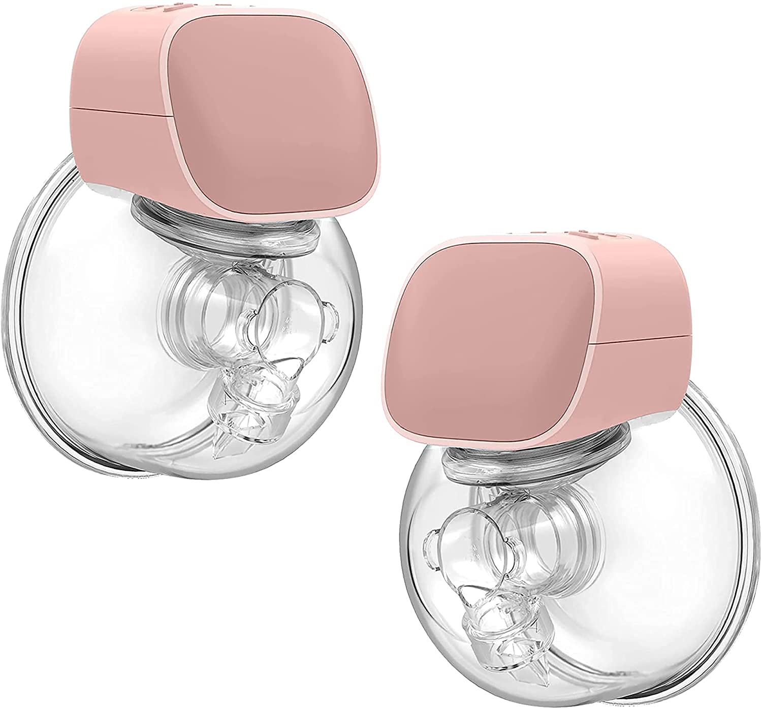 HBIAO Hands-Free Electric Breast Pump - Double Wearable Breastfeeding Pump with 2 Modes & 5 Levels, Ultra-Quiet USB Rechargeable Milk Extractor for Pain-Free Pumping | Perfect for Working Moms, Travel & On-the-Go Use