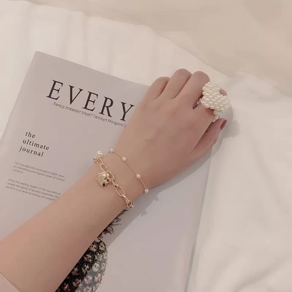 Shining Diva Fashion Gold Plated Charm Bracelet for Women & Girls - Elegant Adjustable Jewelry Gift for Birthday, Anniversary & Special Occasions (RR14531B)