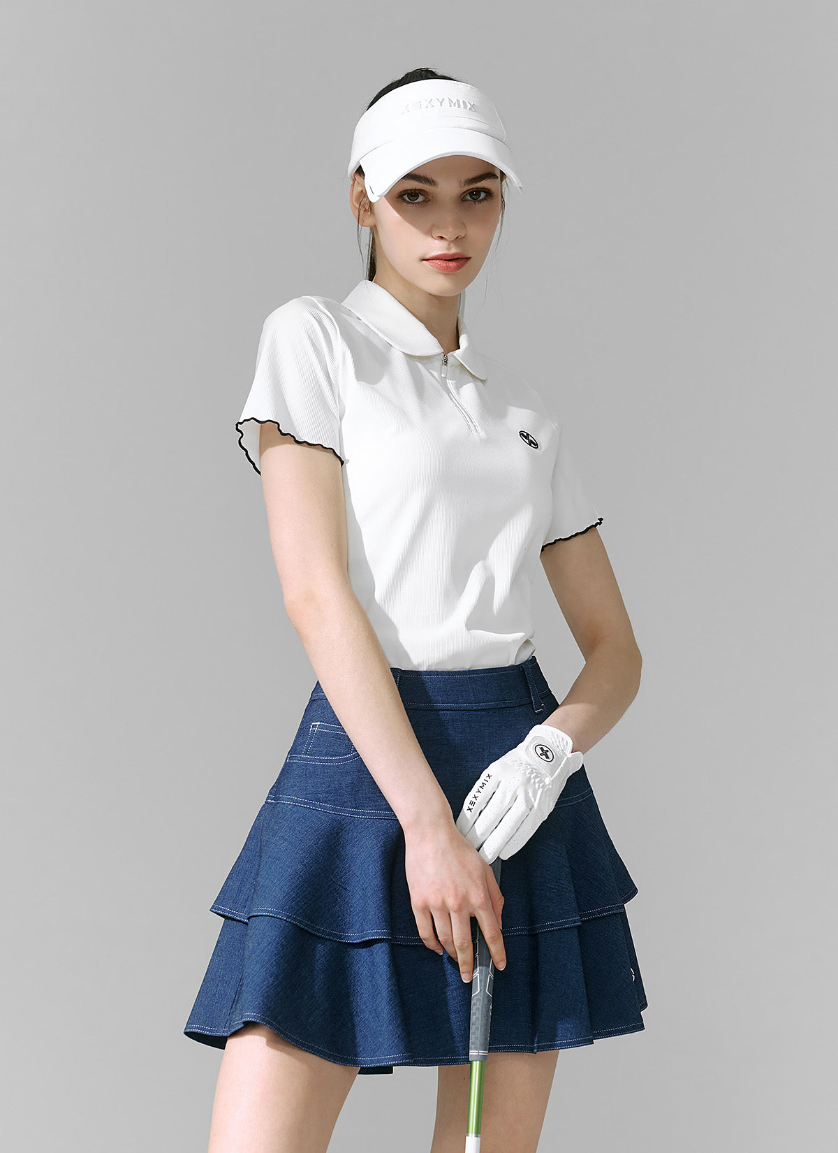 Elegant Round Neck Ruffle Short Sleeve Blouse for Women - Perfect for Summer Outfits, Office Wear & Casual Dates