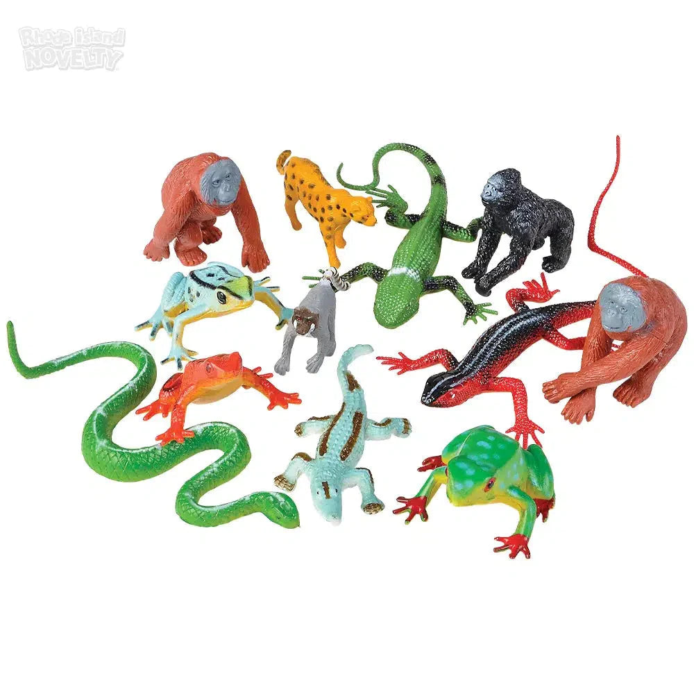 12-Piece Jungle Mesh Bag Play Set for Kids - Durable Outdoor & Indoor Toy for Pretend Play, Camping, and Beach Adventures