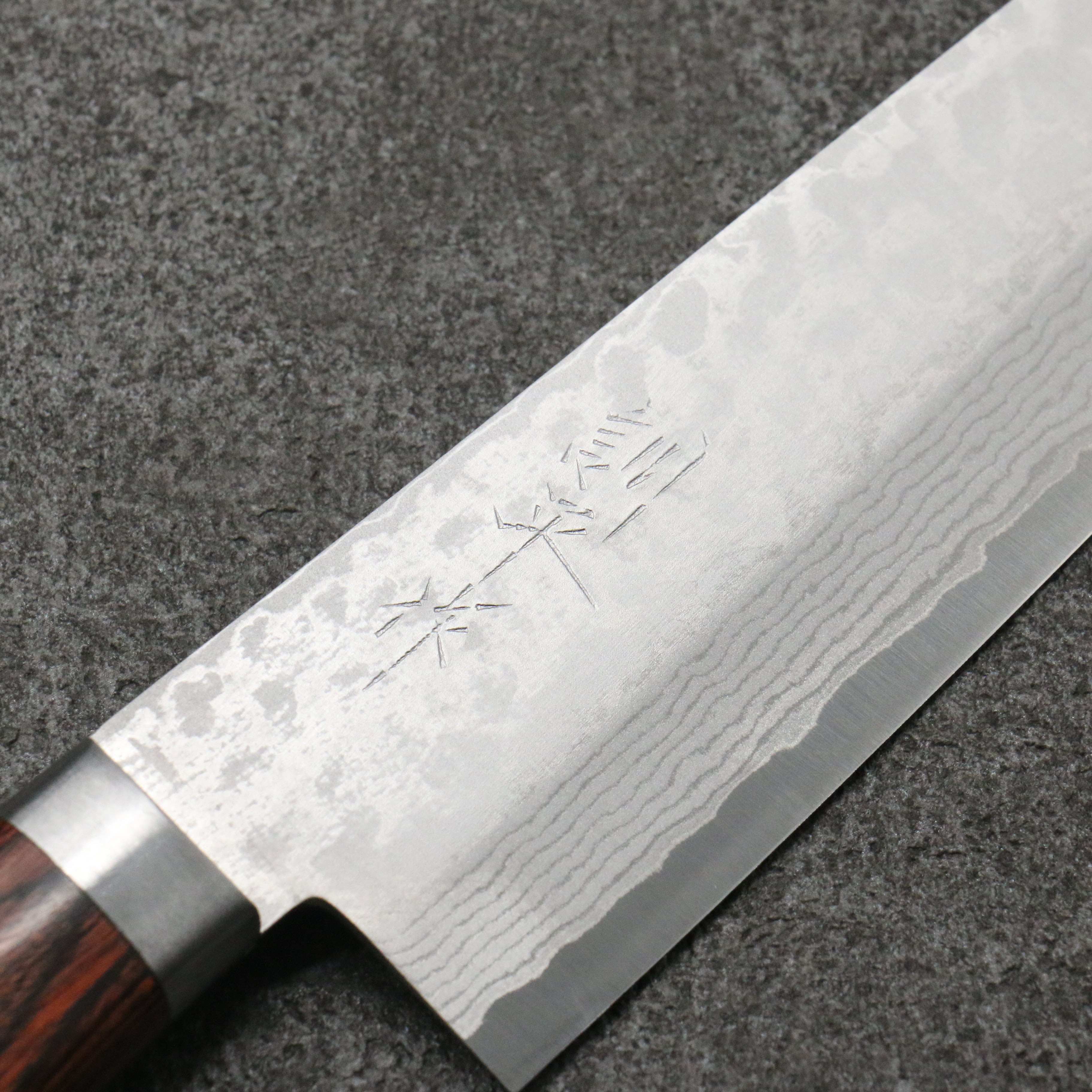Premium Kunihira Sairyu VG10 Damascus Gyuto Chef Knife 180mm - Japanese High Carbon Stainless Steel Blade with Mahogany Handle - Perfect for Sushi, Meat Slicing & Professional Kitchen Use