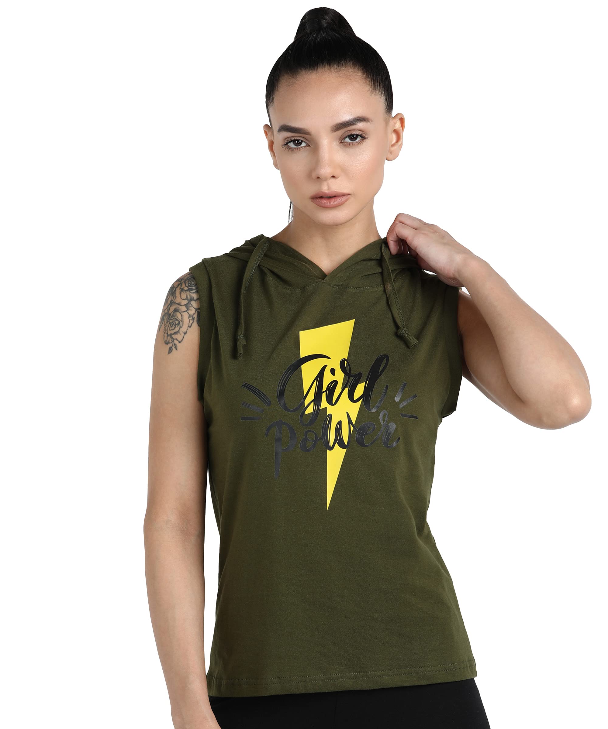 Premium Women's Tank Top - Rock Paper Scissors Gym Wear | Sleeveless Hoodie for Workouts & Fitness | Girl Power Athletic Apparel for Yoga, Running & Gym Training