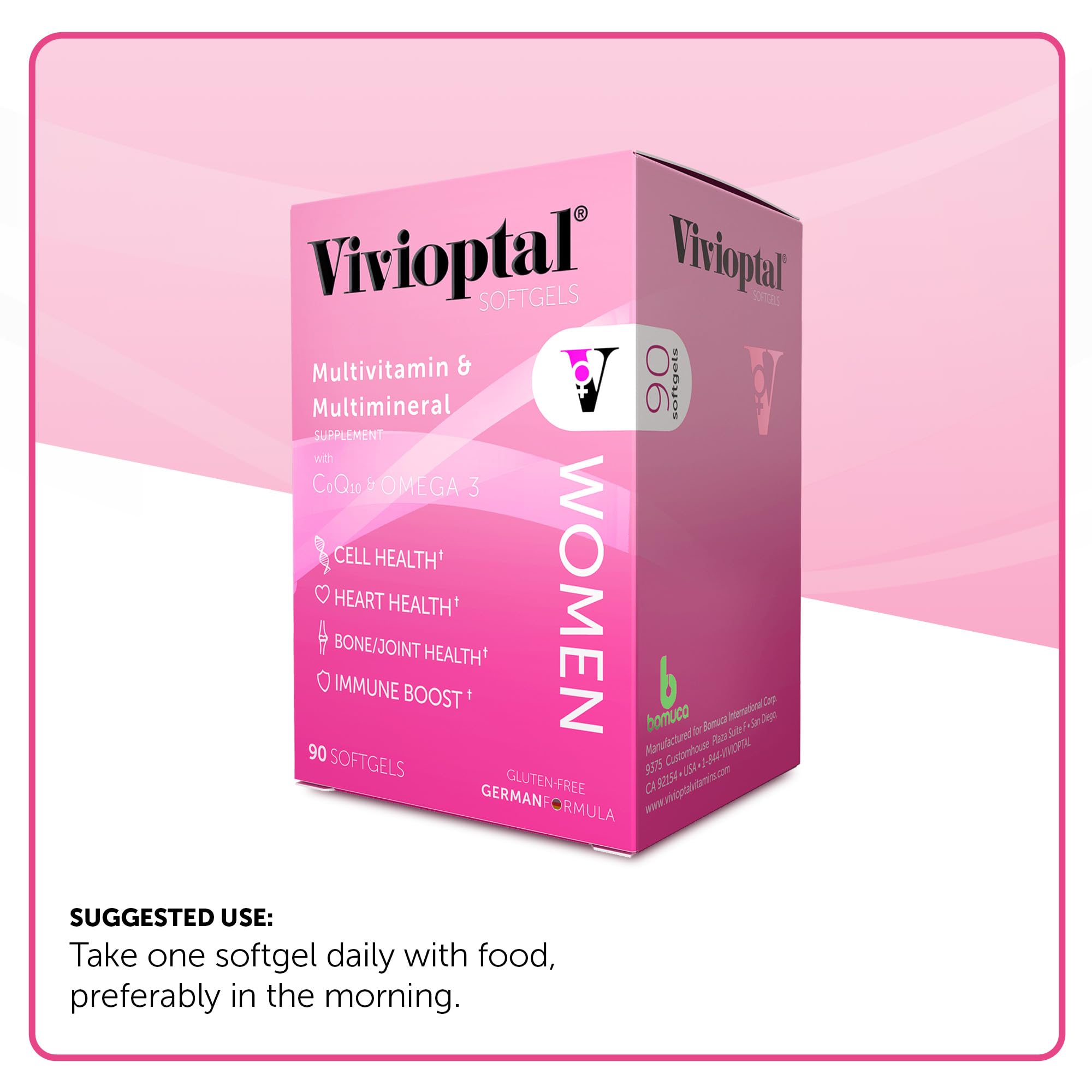 Vivioptal Women's Multivitamin & Multimineral Supplement - 90 Capsules for Daily Energy, Immunity & Wellness | Perfect for Active Lifestyles & Health Maintenance