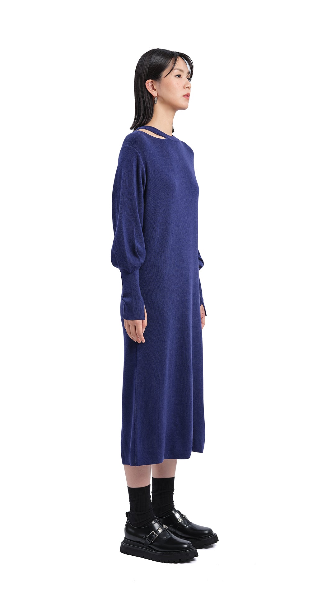 Biella Wool Knit Dress for Women - Soft Winter Sweater Dress, Warm Casual Office Wear & Holiday Party Outfit