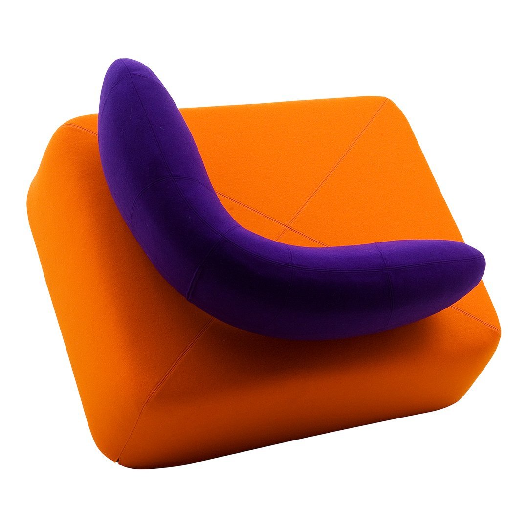 Konno Chat Chair - Modern Lounge Chair with Softline Fabric for Living Room, Office, or Outdoor Relaxation | Comfortable & Stylish Seating Solution
