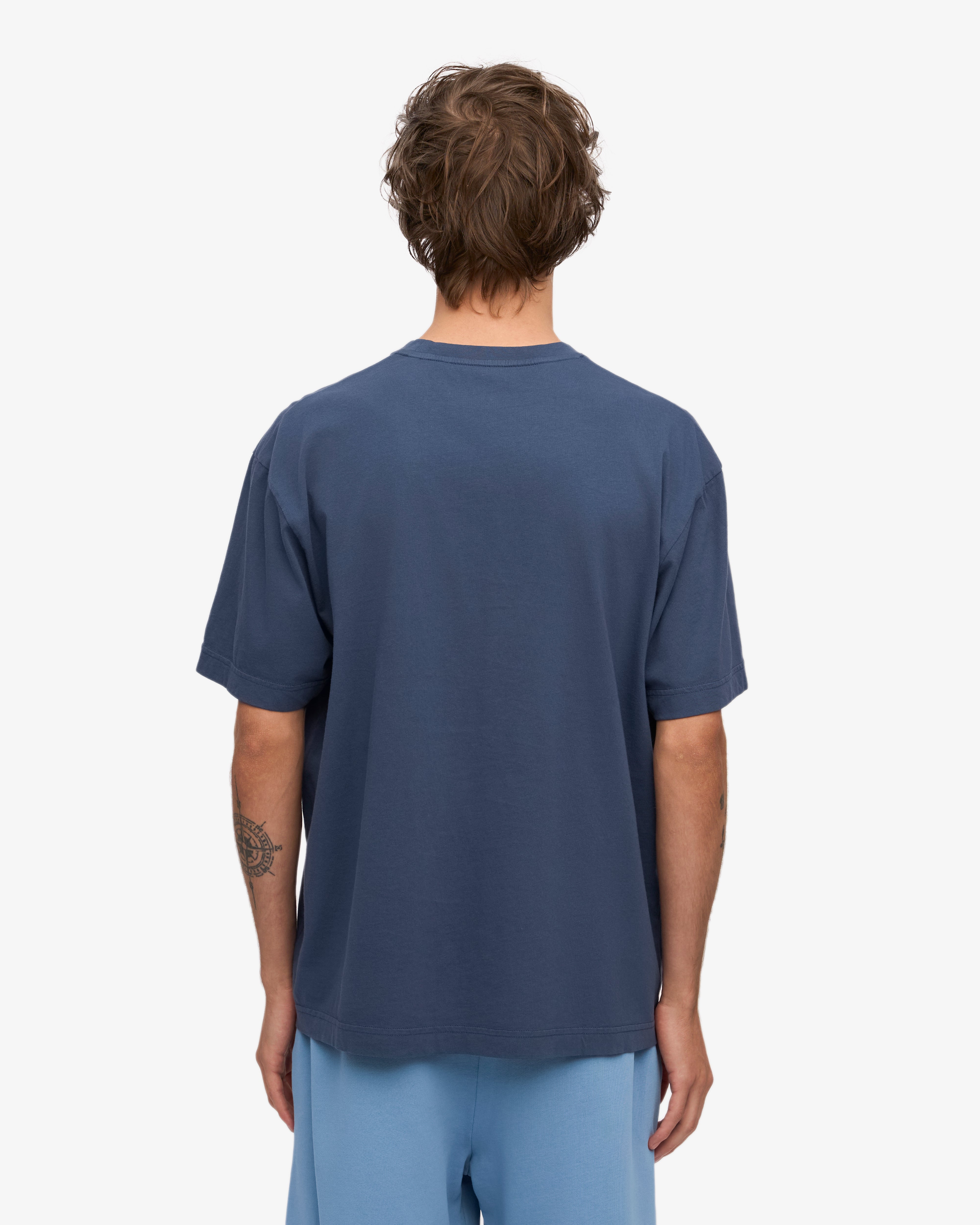 Organic Oversized T-Shirt for Women - Soft & Comfortable Petrol Blue Tee - Perfect for Casual Wear, Loungewear & Street Style